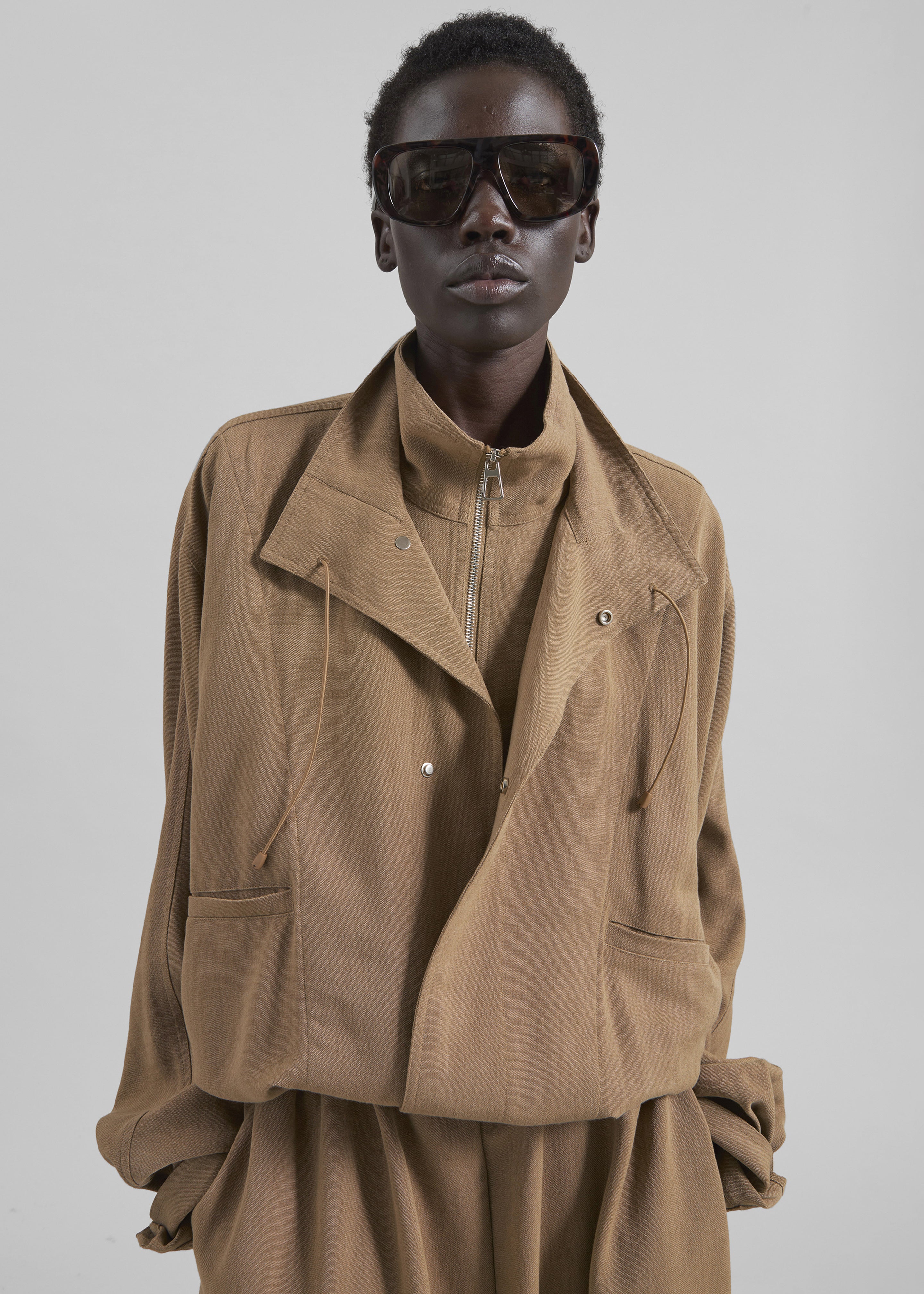 Marvin Linen Jumpsuit - Camel - 2