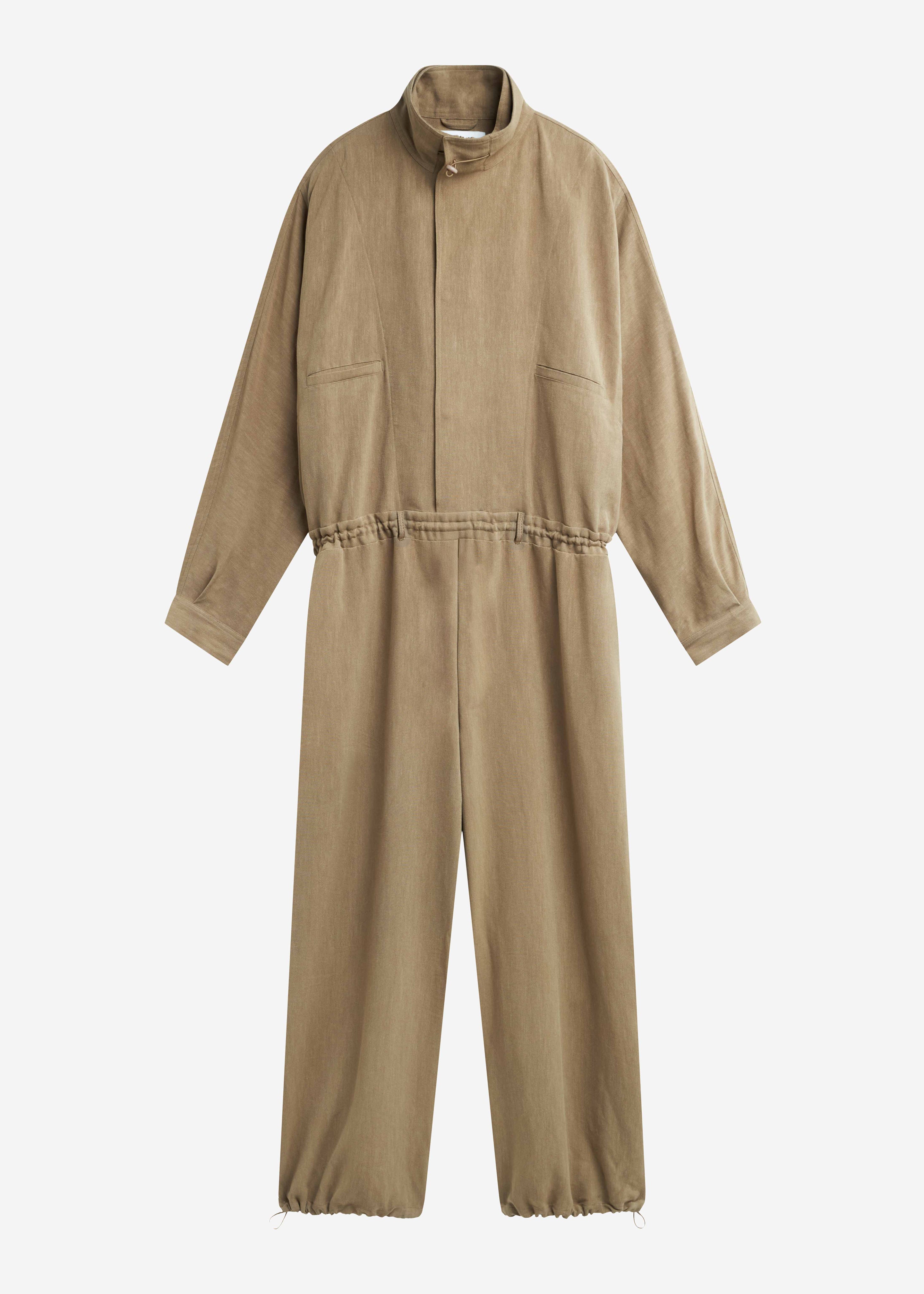 Marvin Linen Jumpsuit - Camel - 7
