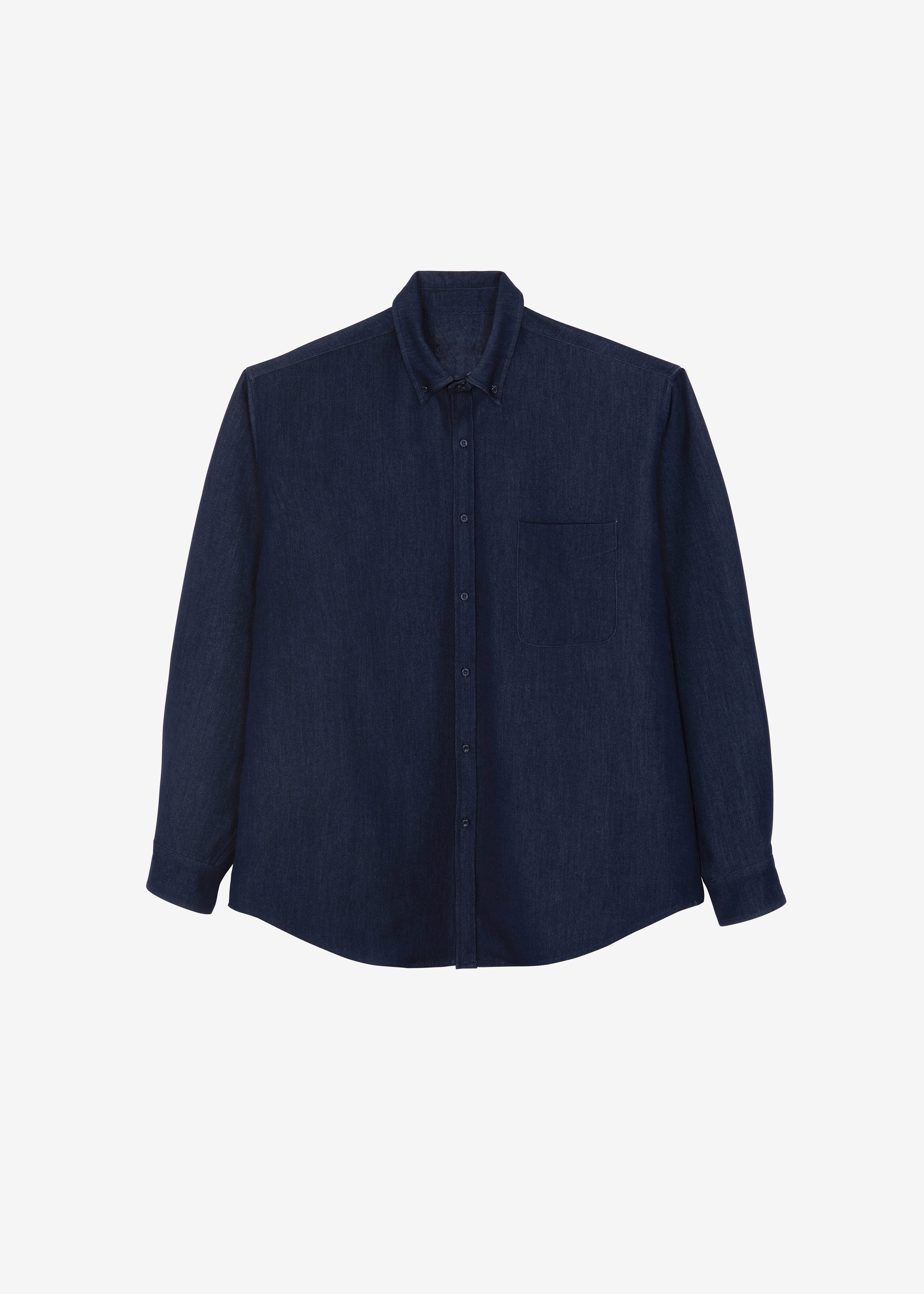 Mason Button Up Shirt - Indigo - 11