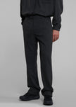 Mason Wool Trousers - Dark Grey/White Pinstripe