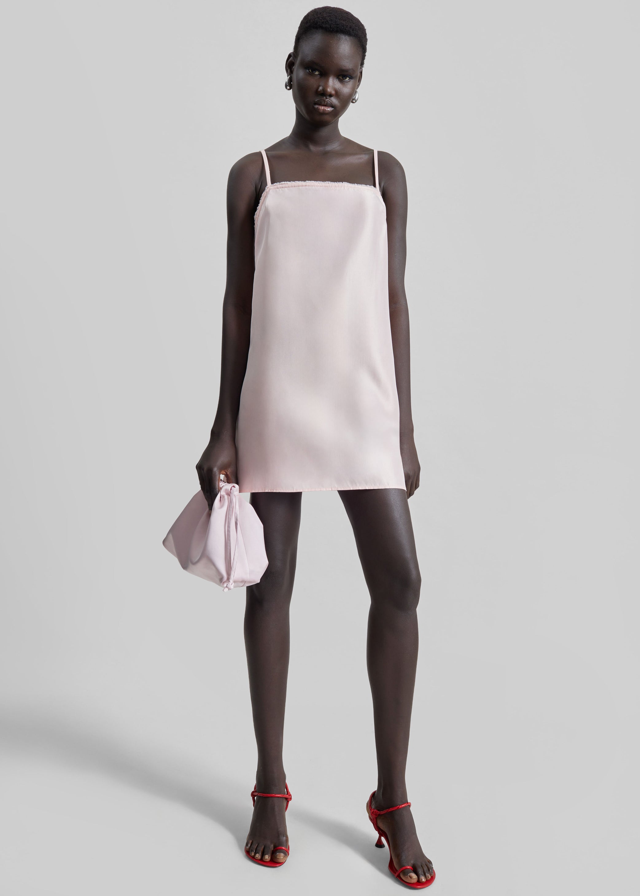 Shop the look image for Matin Satin Mini Dress - Palest Pink