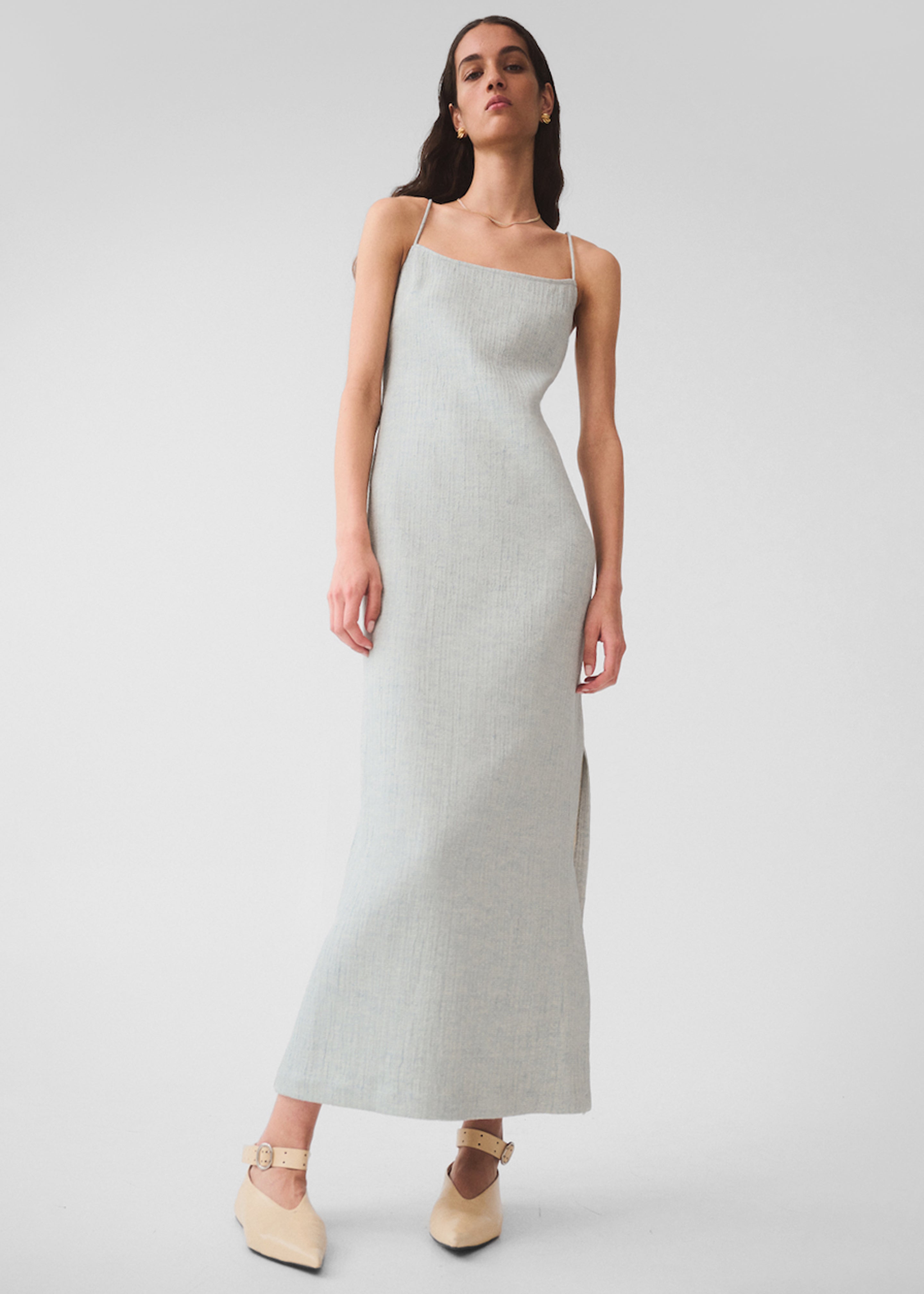 Matin Lucca Backless Dress - Pale Blue - 2