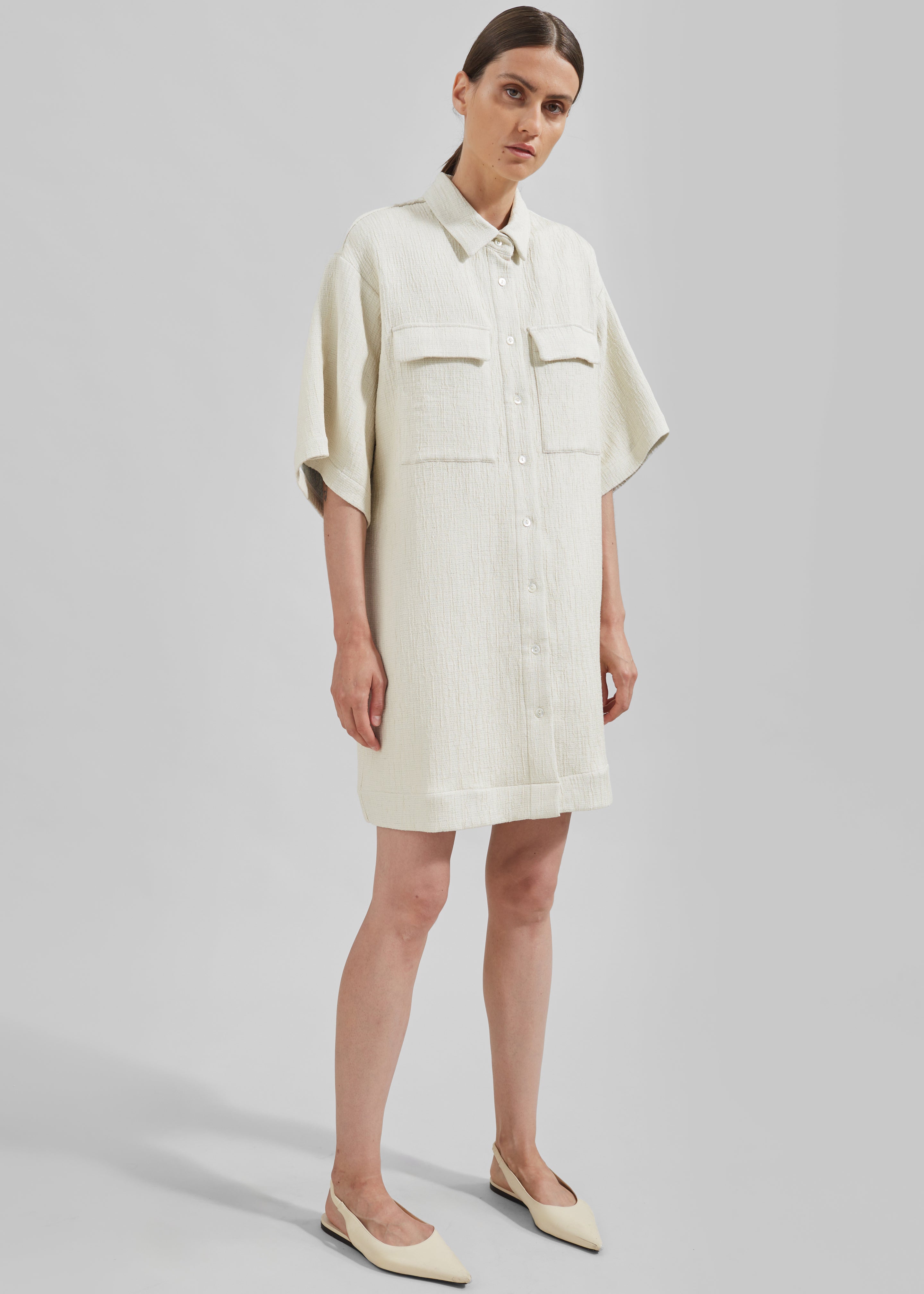 Matin Lucca Pocket Dress - Natural - 3