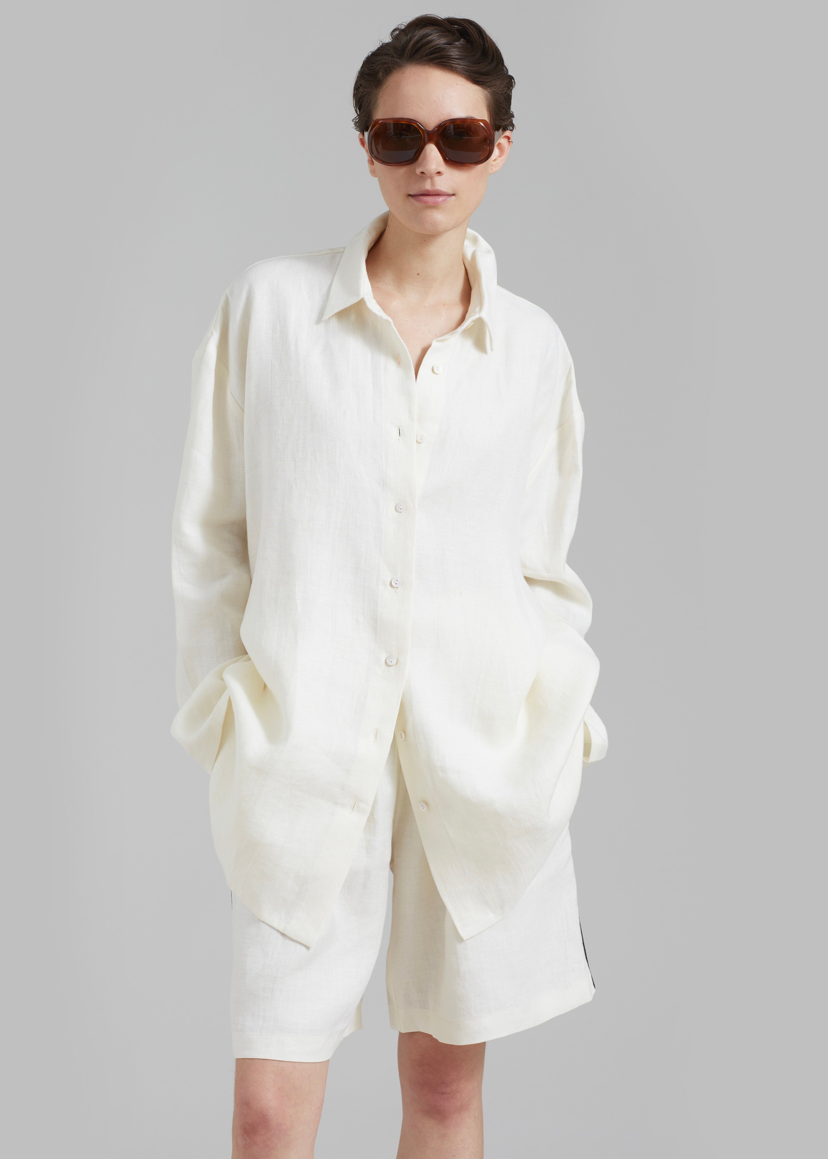 MATIN Supersized Shirt - Natural – The Frankie Shop