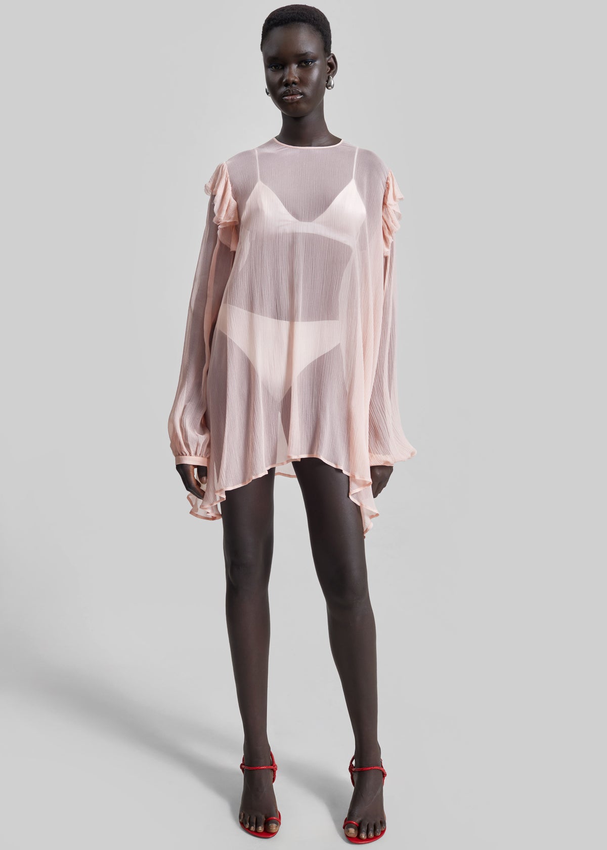 Matin Varese Mini Dress - Palest Pink - 3