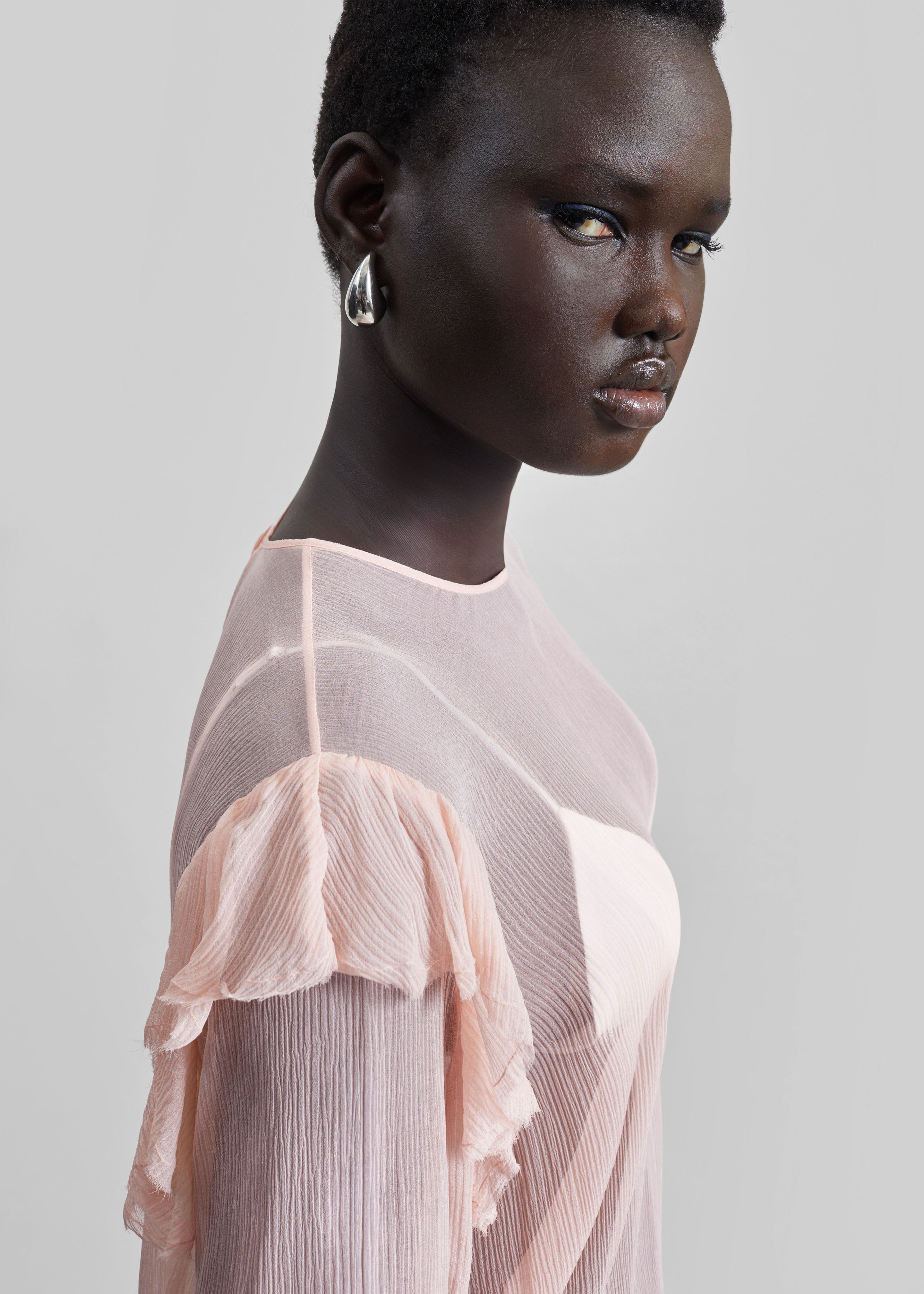 Matin Varese Mini Dress - Palest Pink - 5