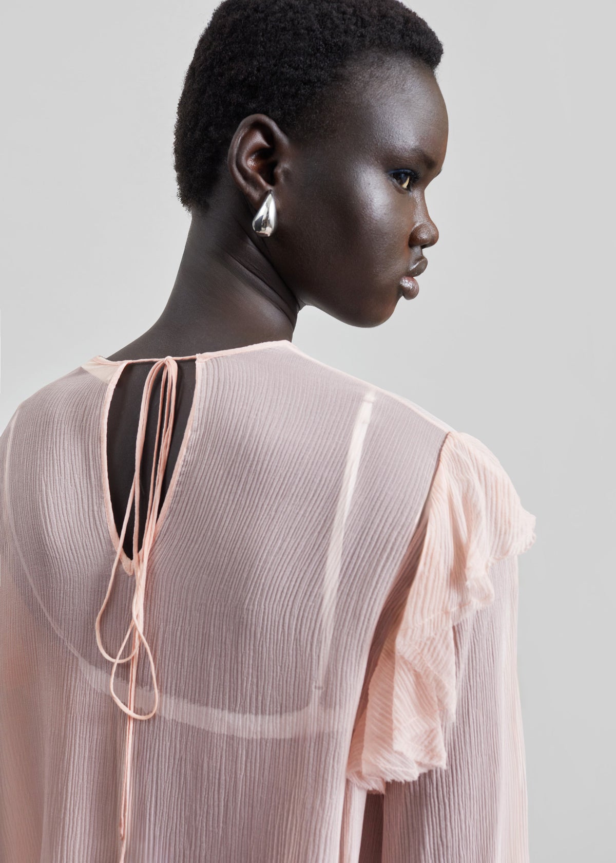 Matin Varese Mini Dress - Palest Pink - 7