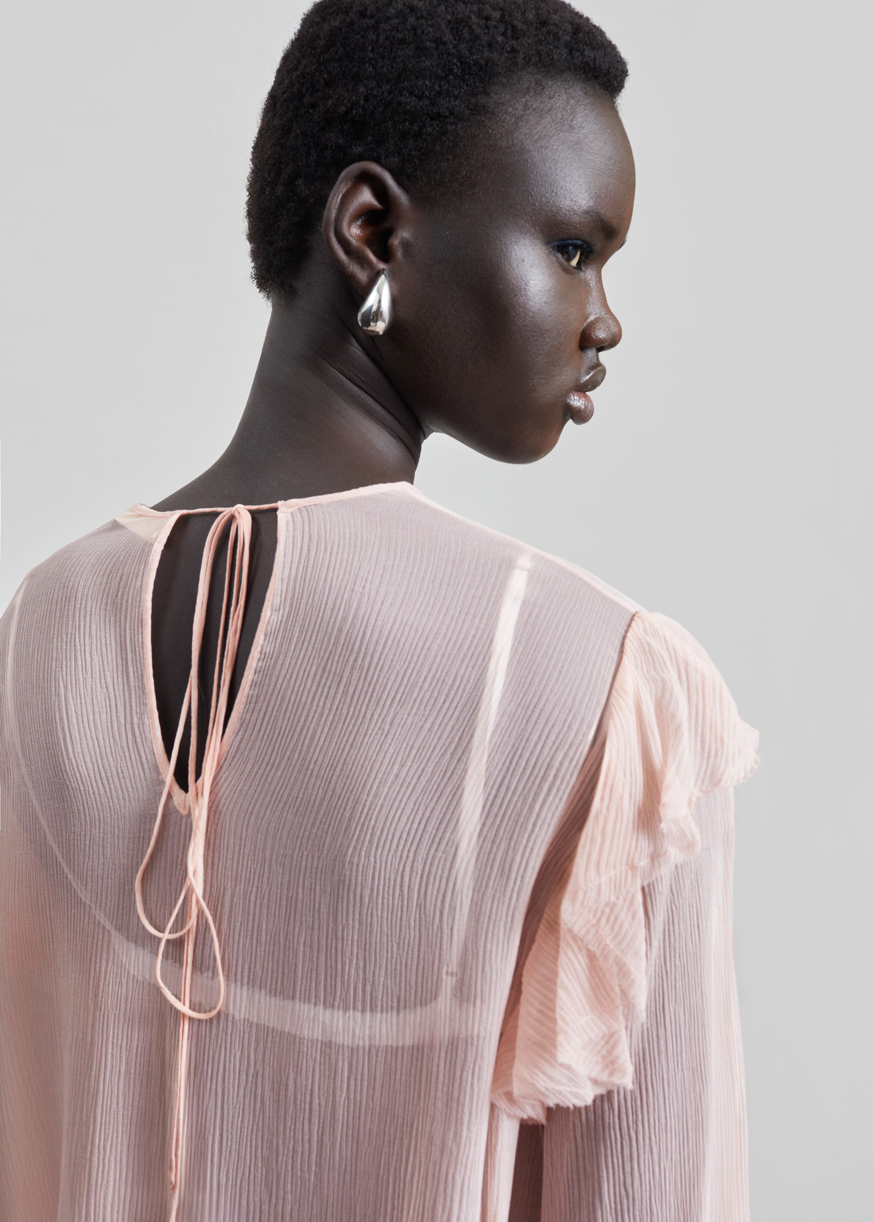 Matin Varese Mini Dress - Palest Pink - 7