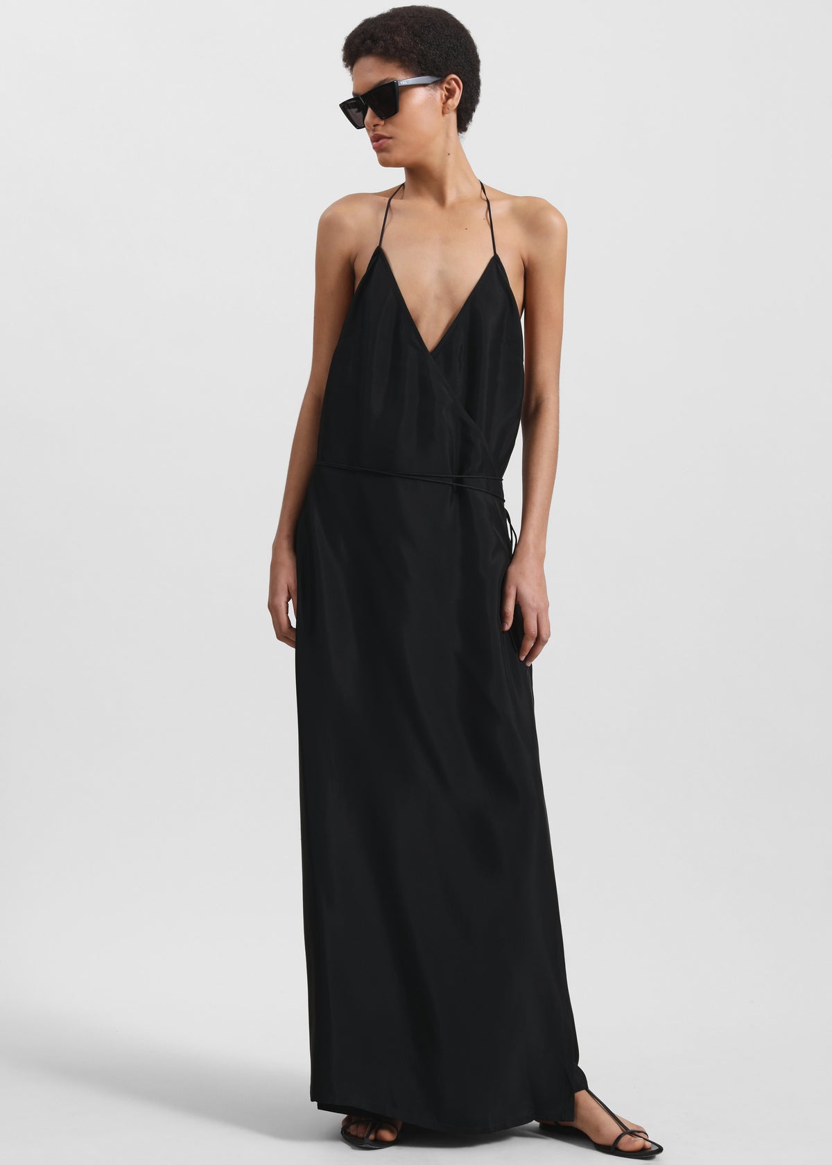 Matin Draped Wrap Dress