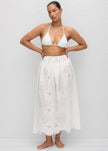 Matteau Broderie Midi Skirt - White