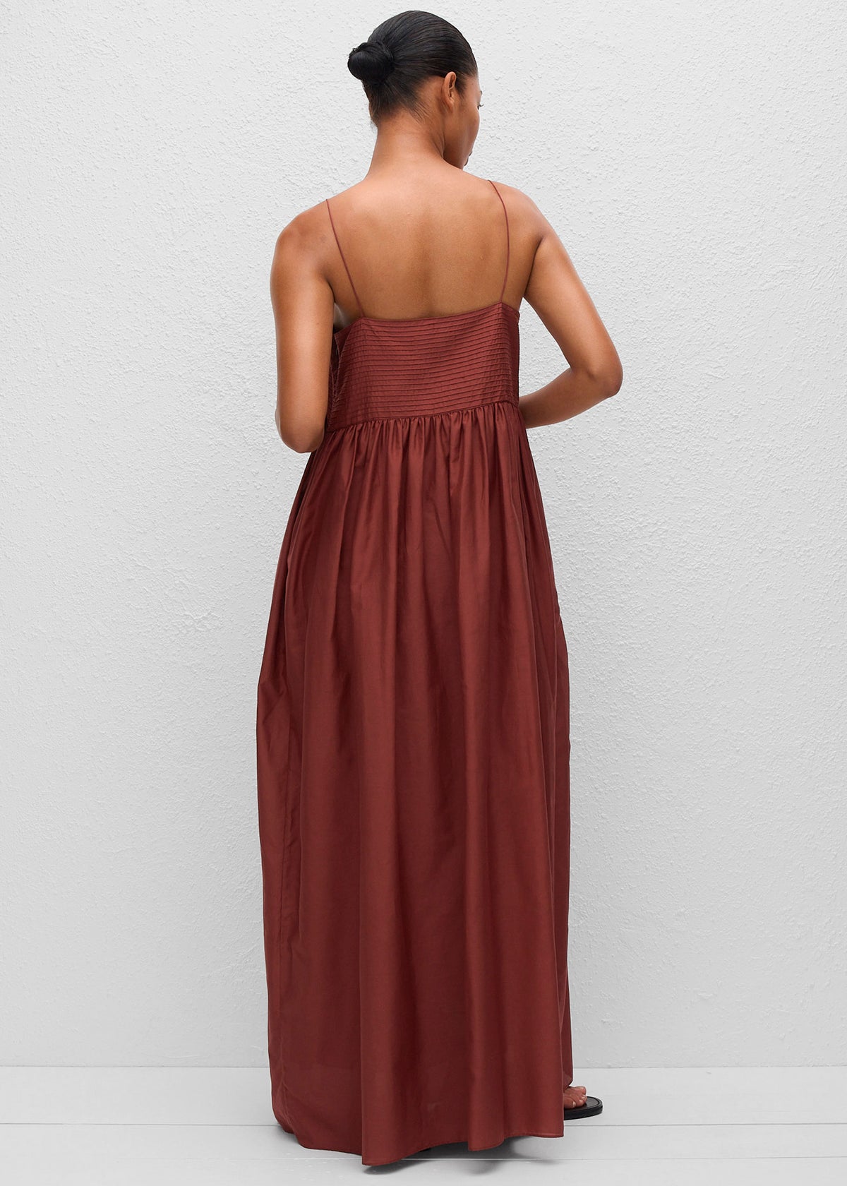 Matteau Empire Pintuck Bodice Dress - Maroc - 6