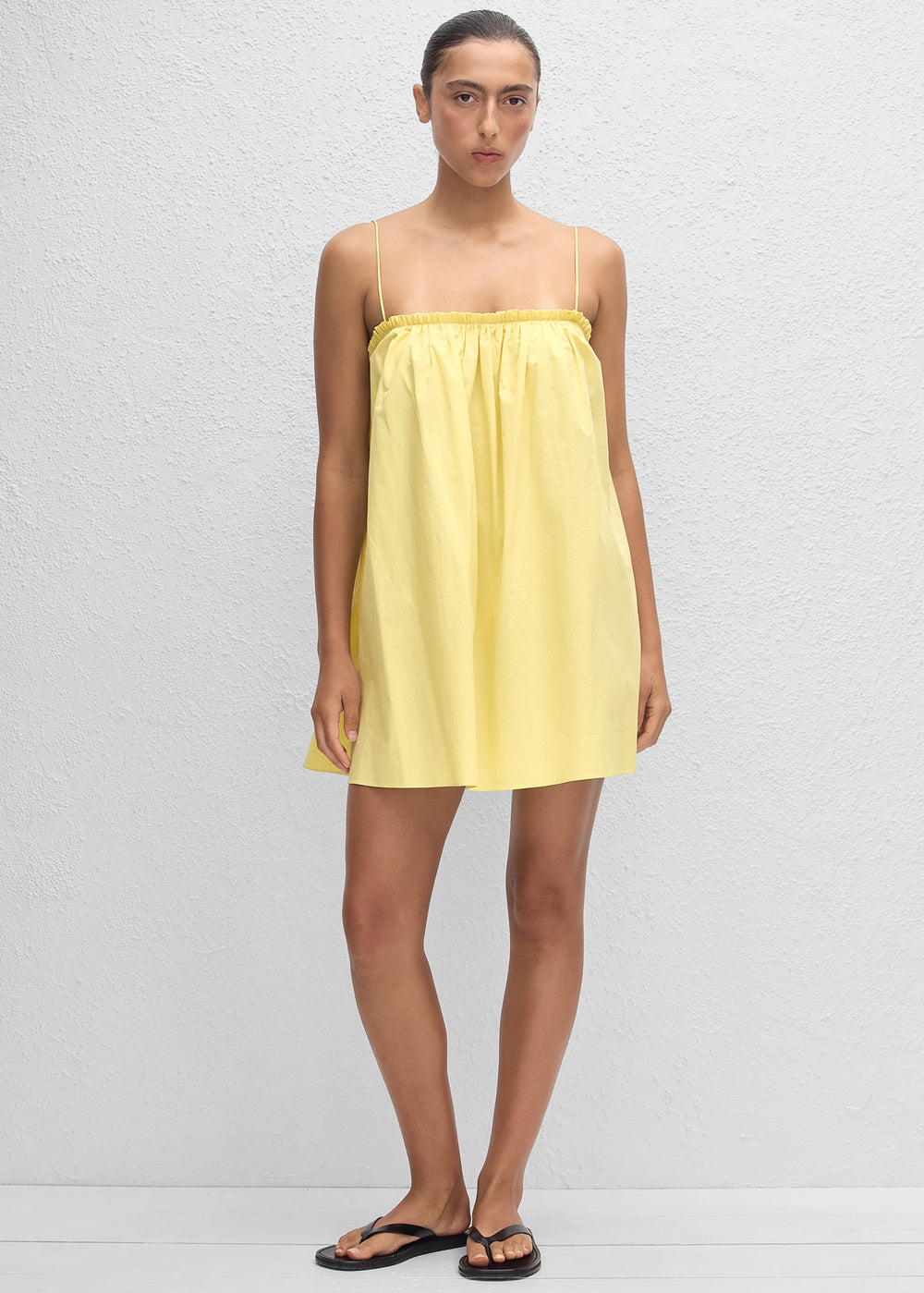 Matteau Frill Cami Mini Dress - Limoncello - 1