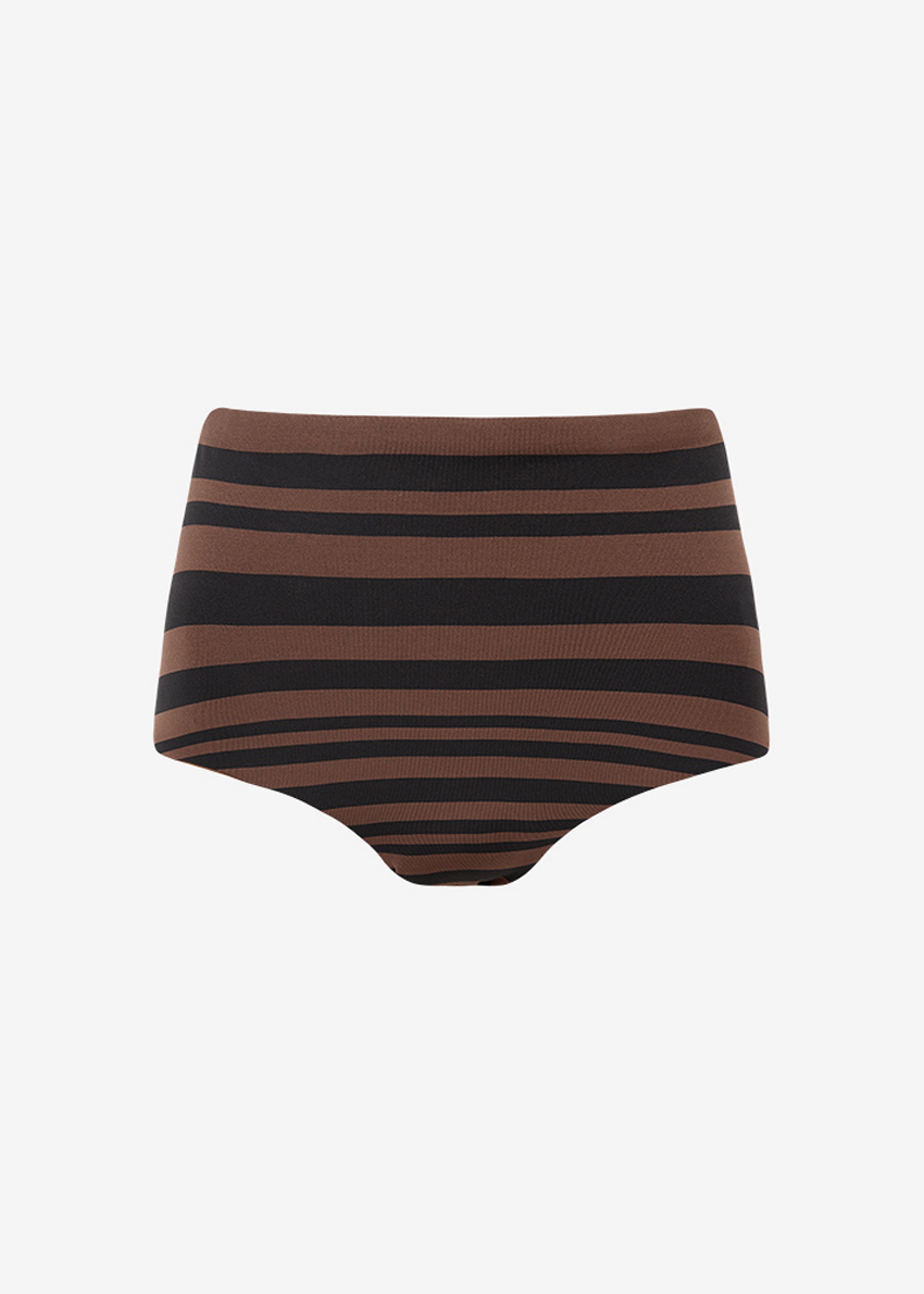 Matteau High Waist Bikini Brief - Nutmeg Stripe - 6