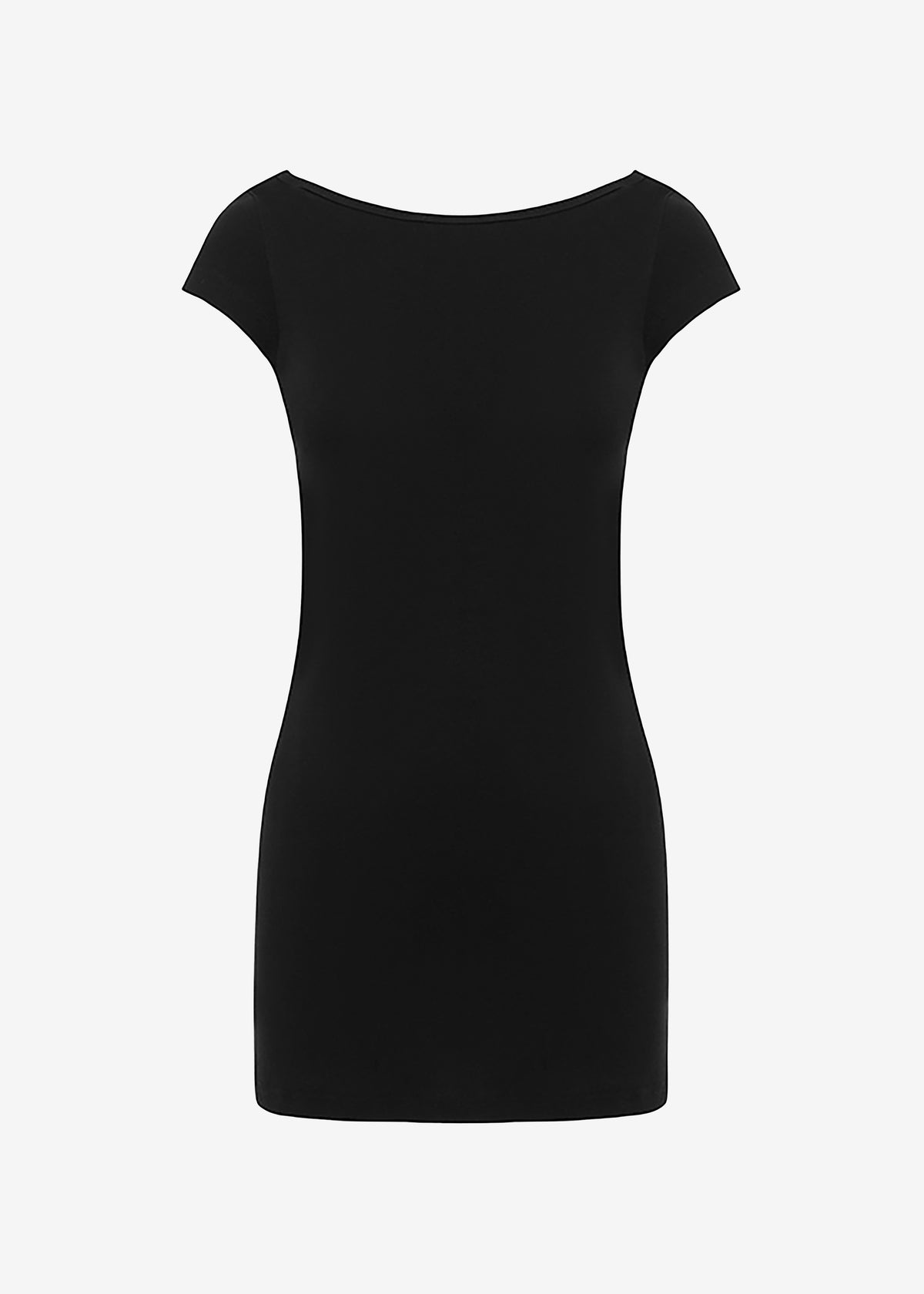 Matteau Low Back Mini Tee Dress - Black - 5