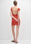Matteau Low Back Mini Tee Dress - Tomato