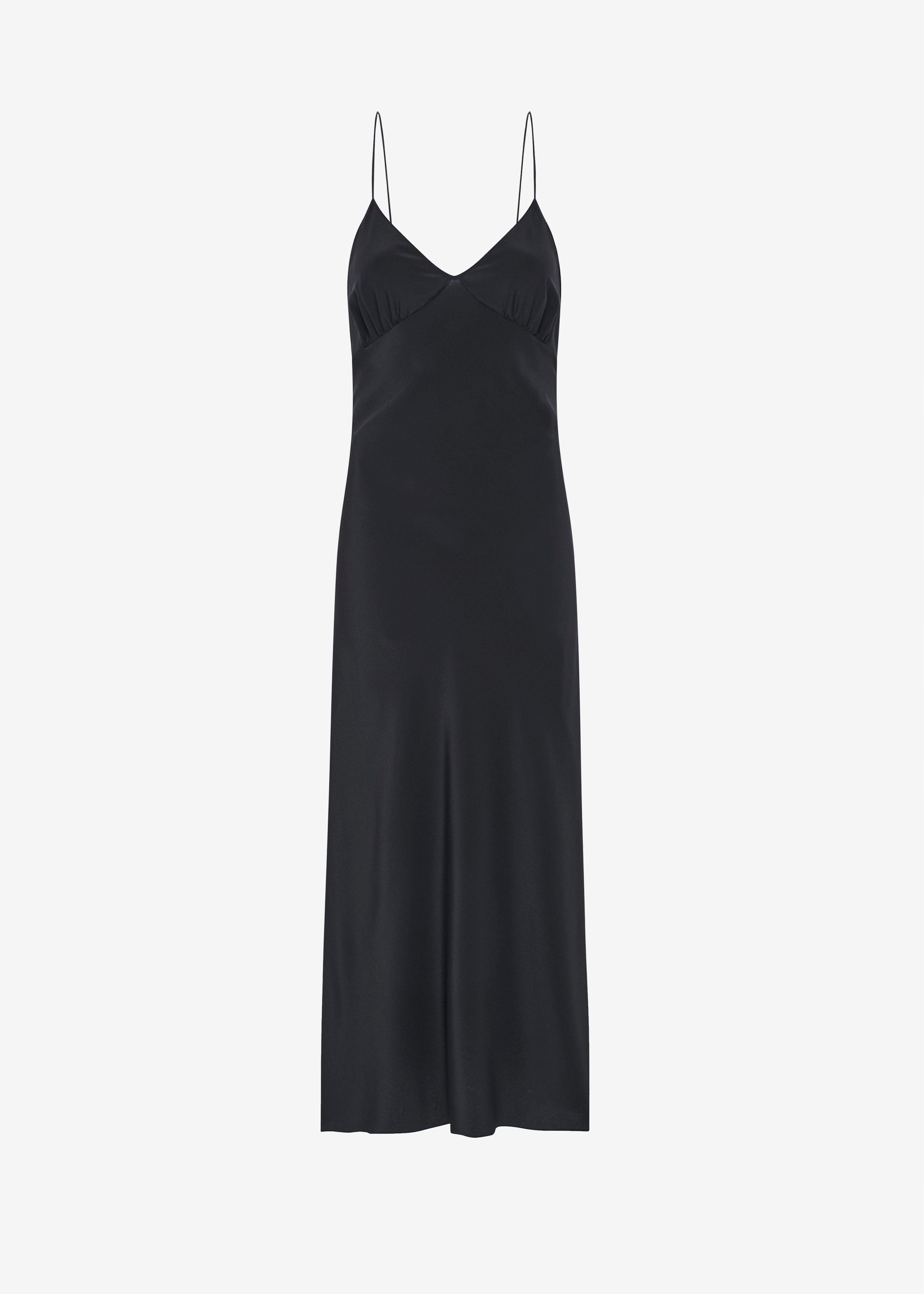 Matteau Low Back Slip Dress - Black - 8