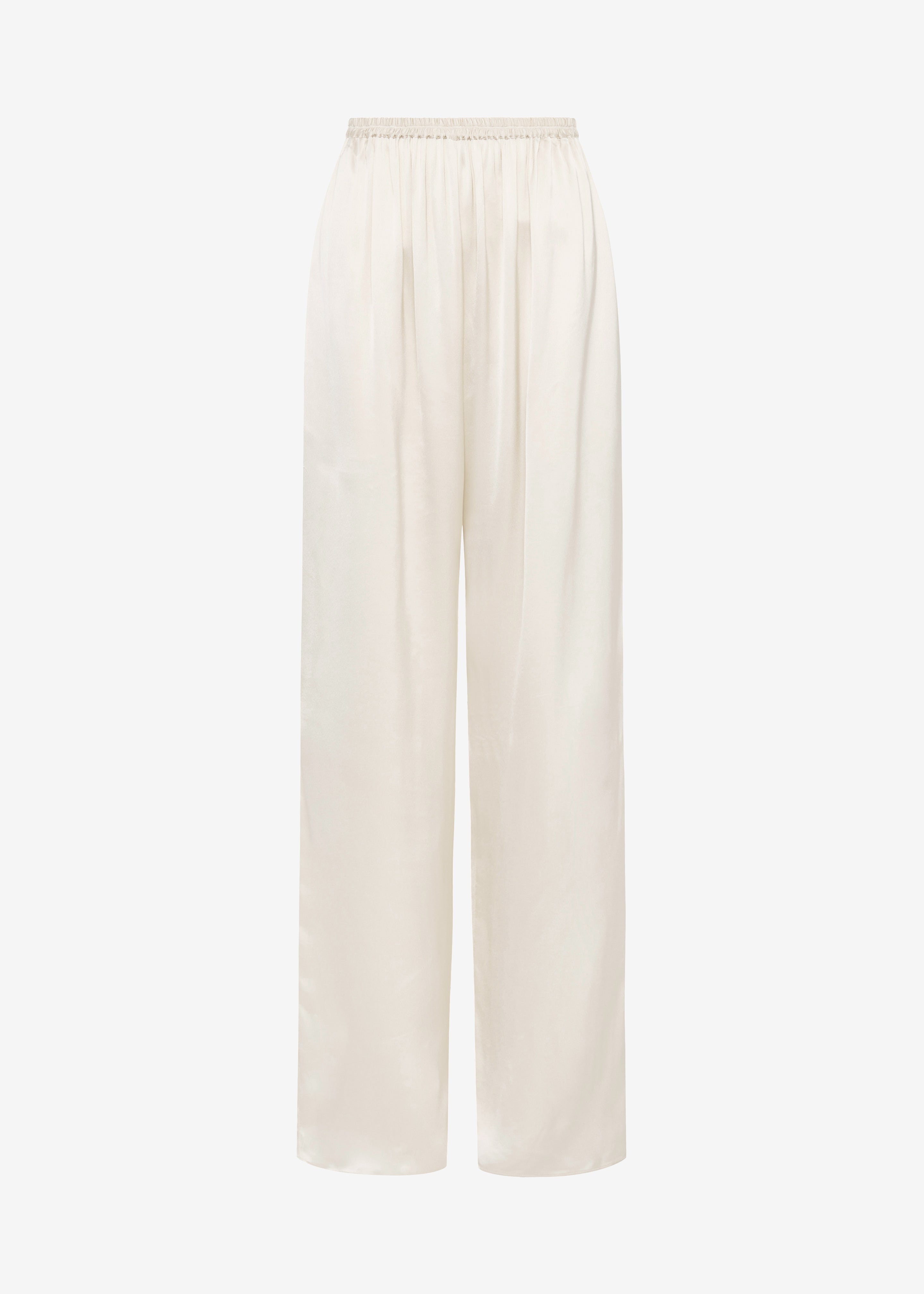Matteau Relaxed Satin Pant - Ivory - 8