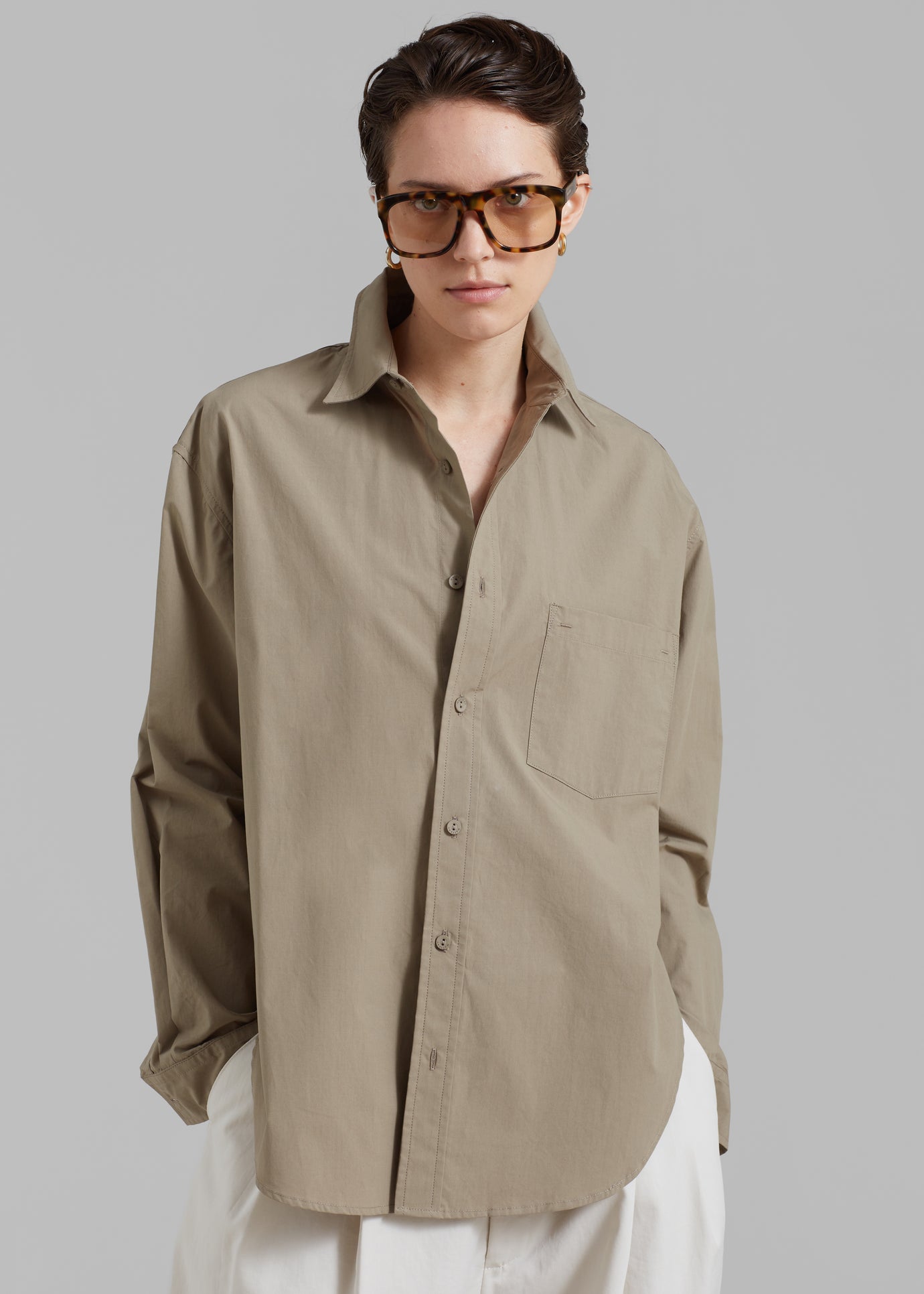 Matteau Relaxed Shirt - Taupe - 1