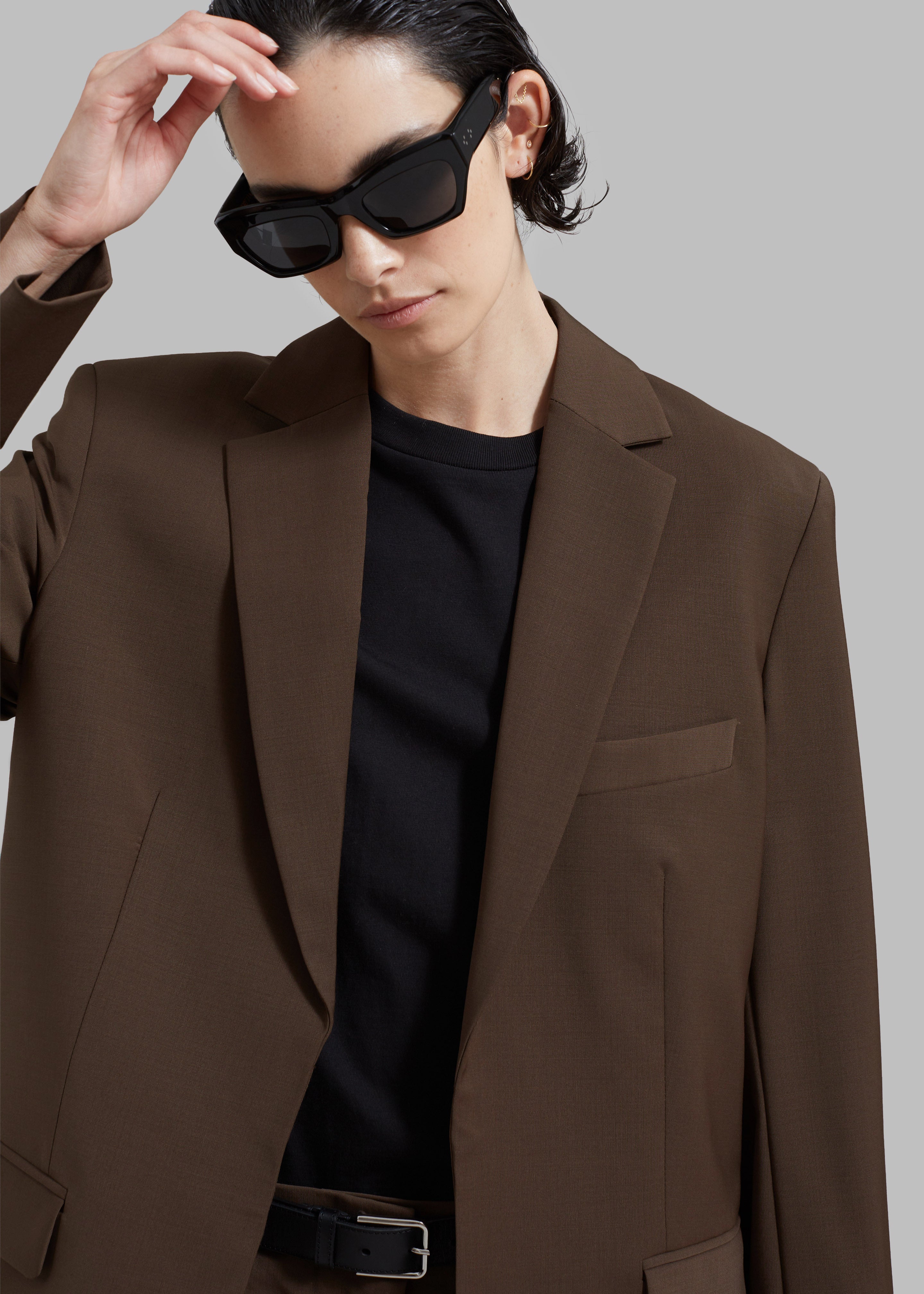 Matteau Relaxed Tailored Blazer - Coffee - 5