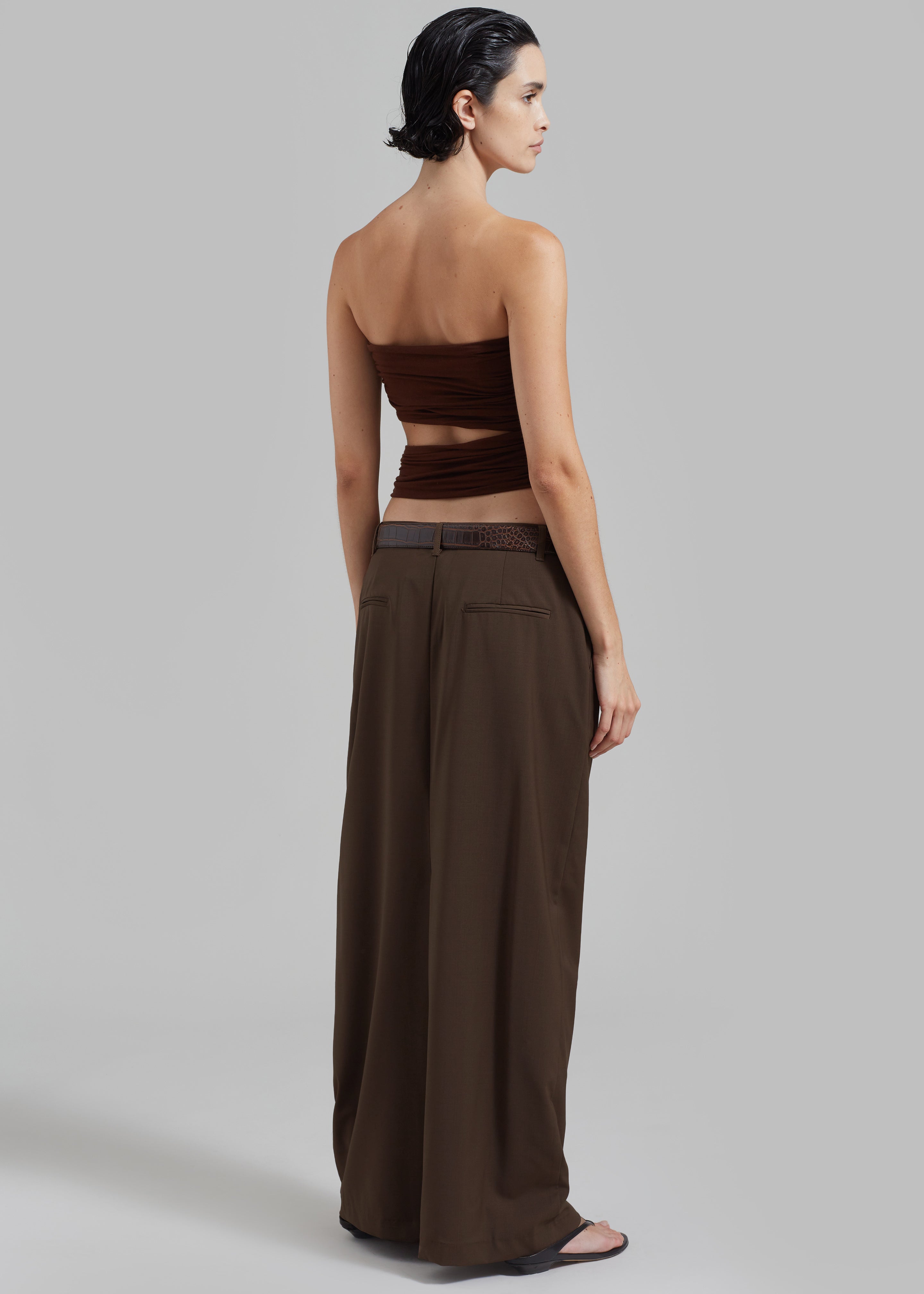 Matteau Relaxed Tailored Skirt - Coffee - 7