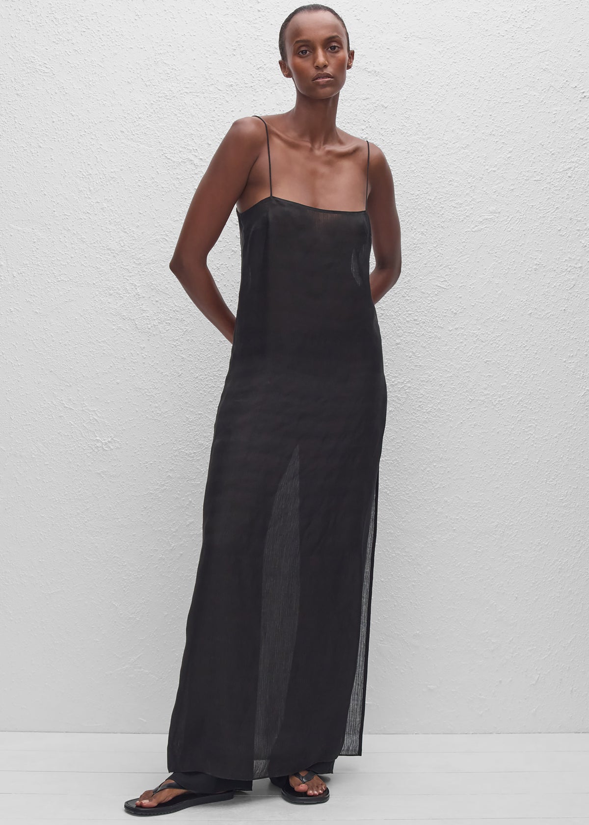 Matteau Sheer Cami Dress - Black - 3