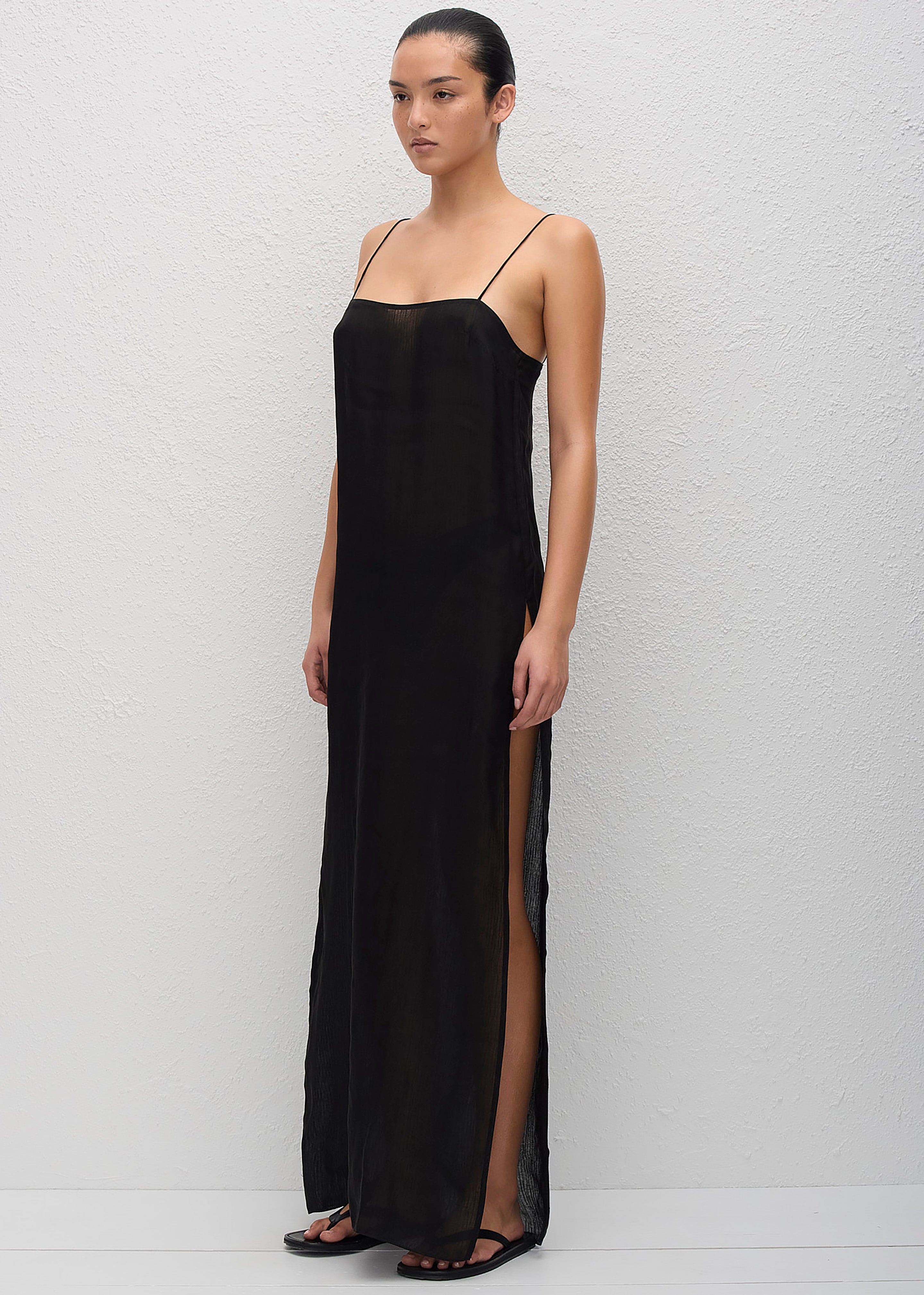 Matteau Sheer Cami Dress - Black - 5