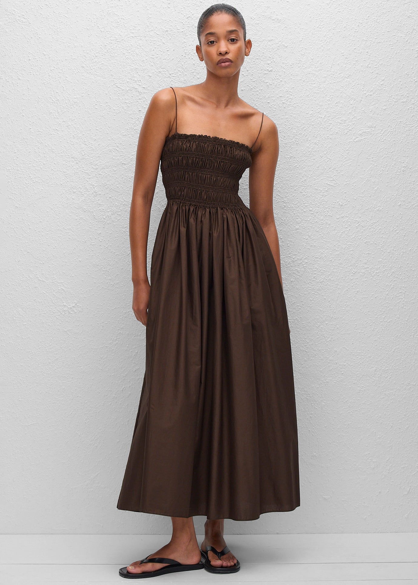 Matteau Empire Pintuck Bodice Dress