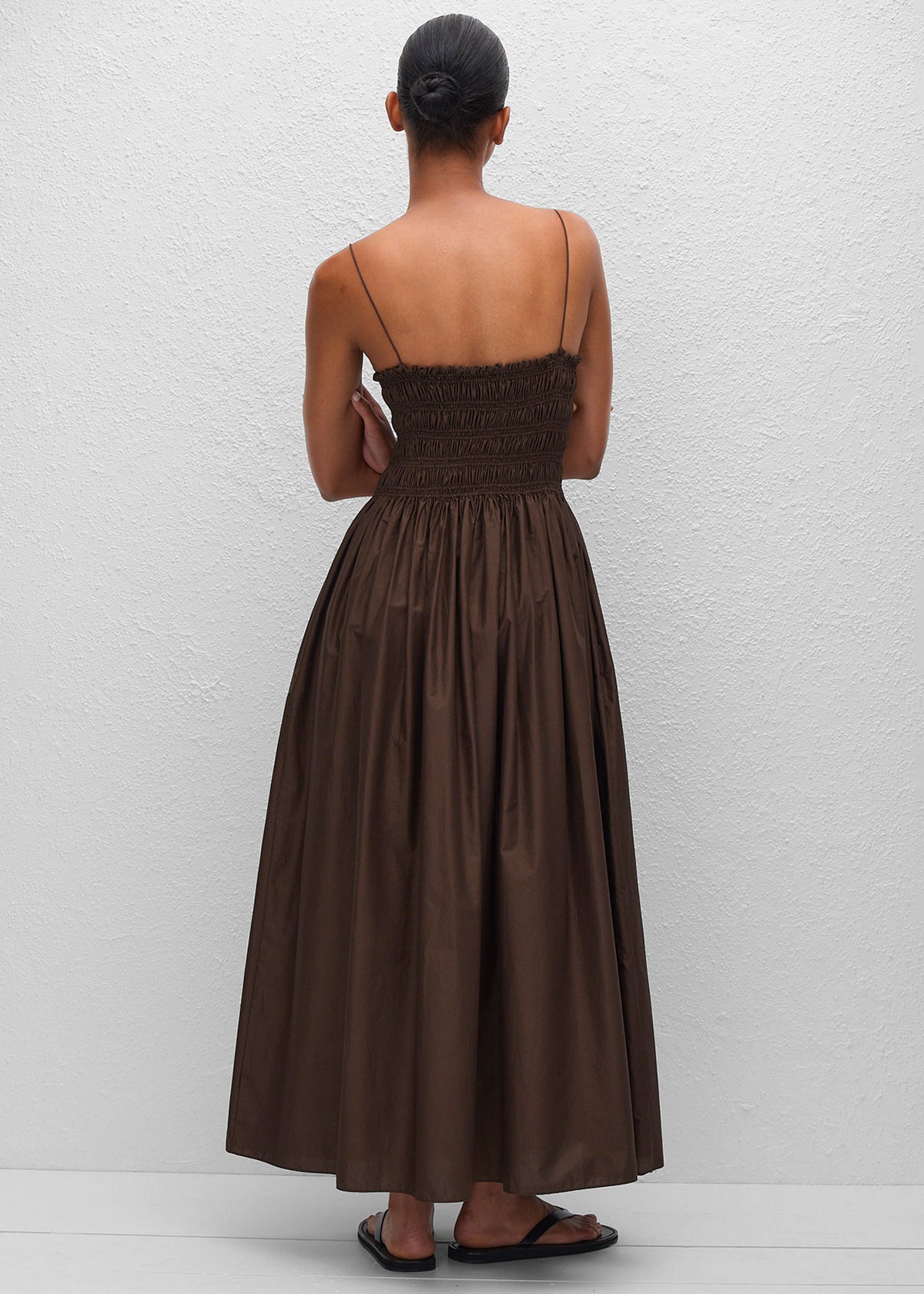 matteau dress | Gathered Drop Waist Wear yours with flats and statement jewelry Matteau Dress With Polka Dot