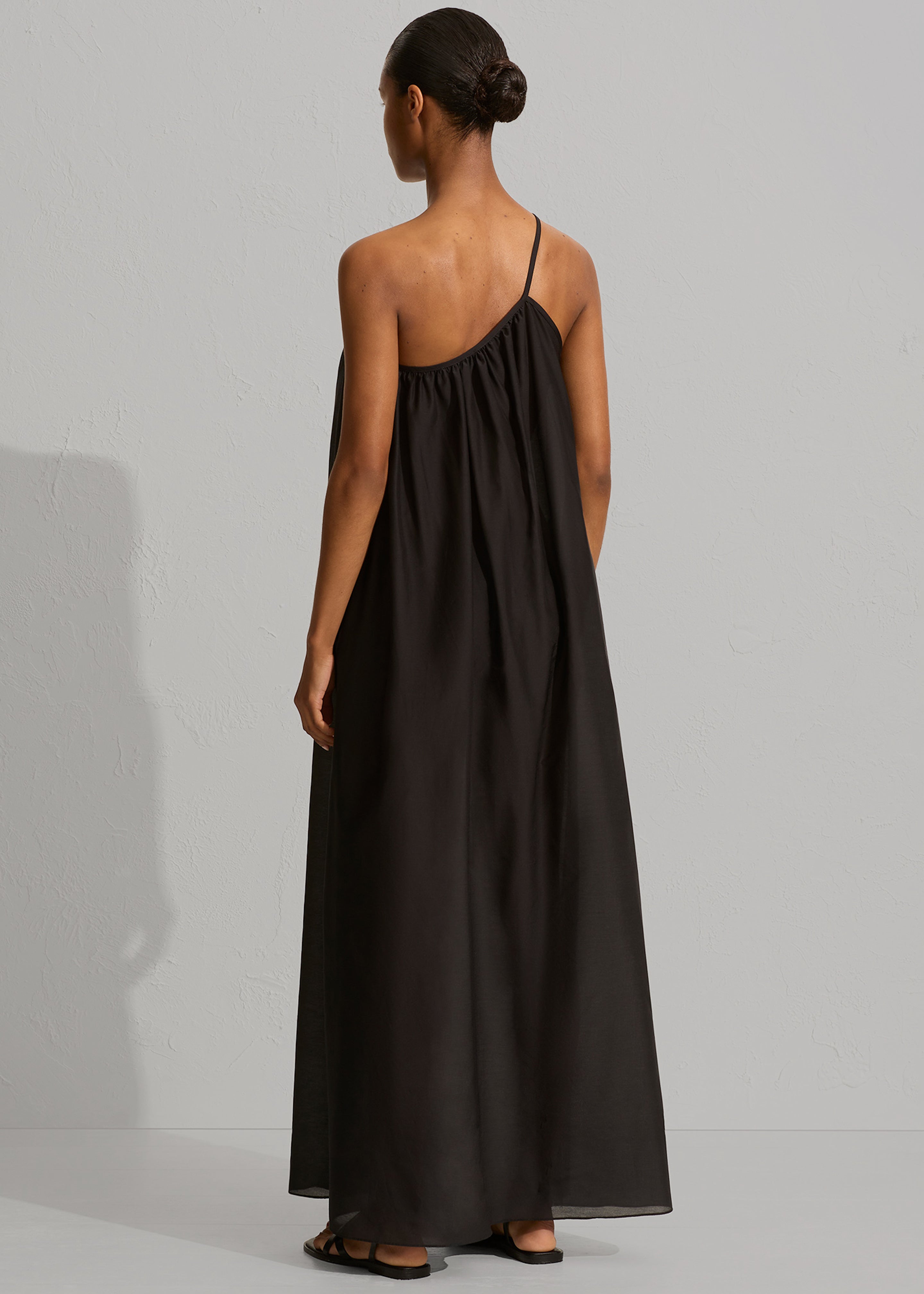 Matteau Voluminous One Shoulder Dress - Black - 4