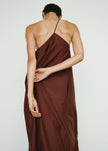 Matteau Voluminous One Shoulder Dress - Burgundy