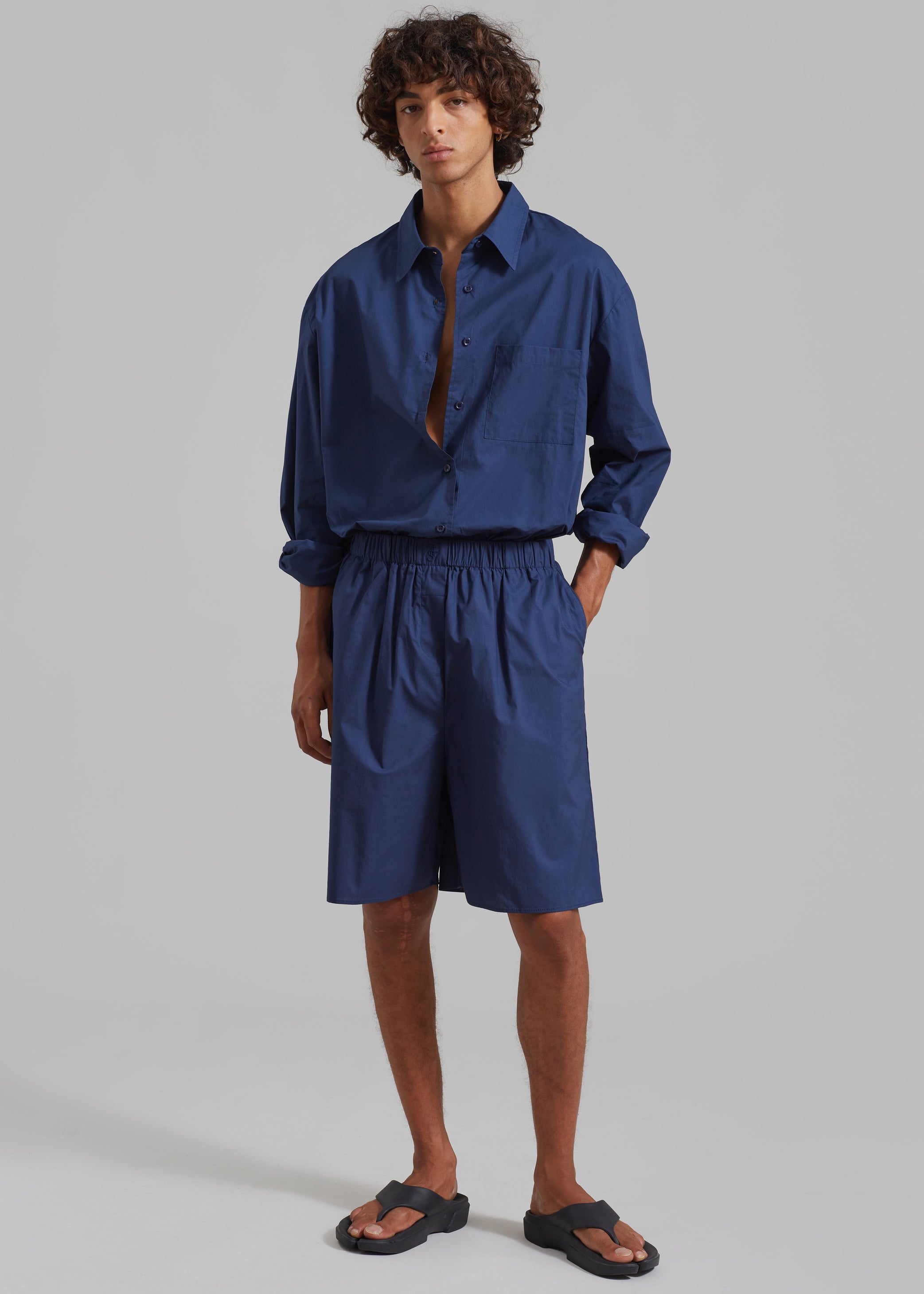 Shop the look image for Matthias Boxer Bermuda Shorts - Navy