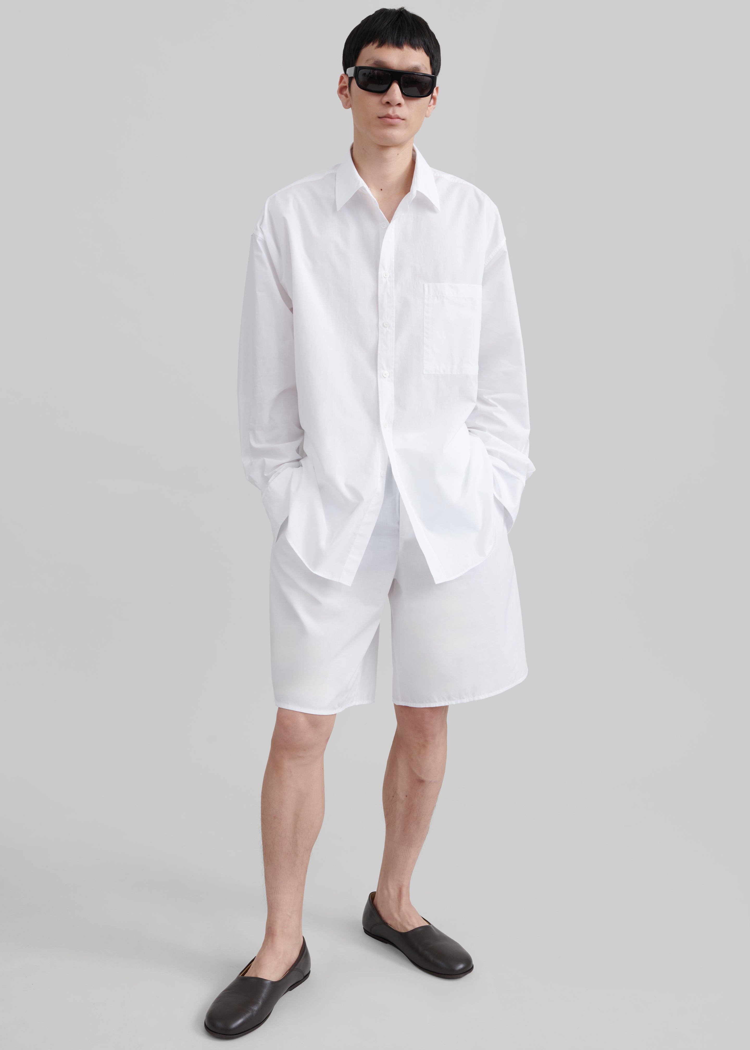 Matthias Oversized Shirt - White - 2