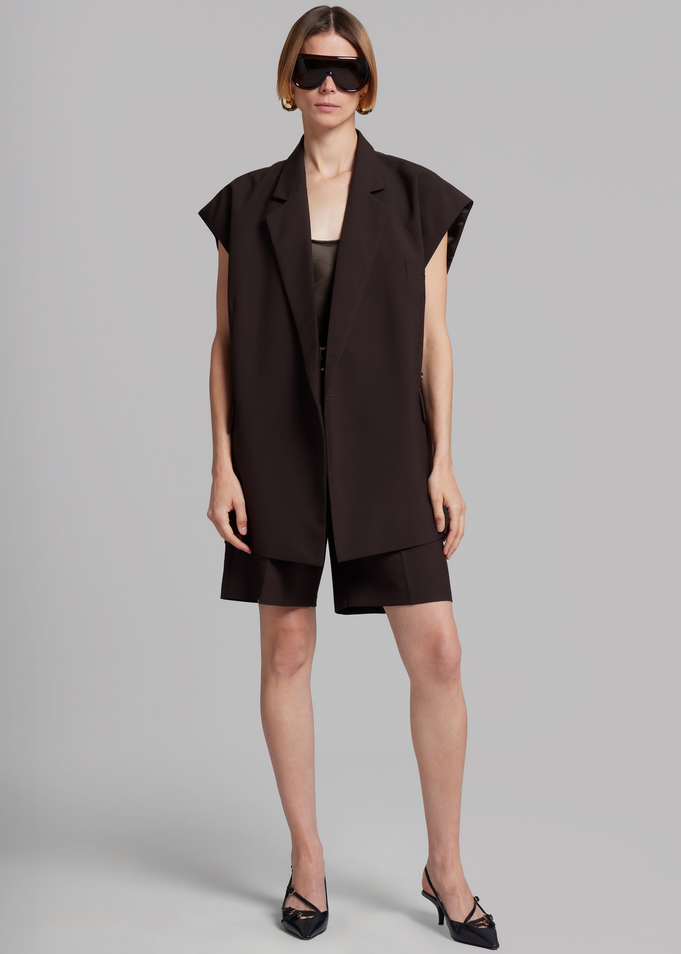 Maura Vest - Brown - 1