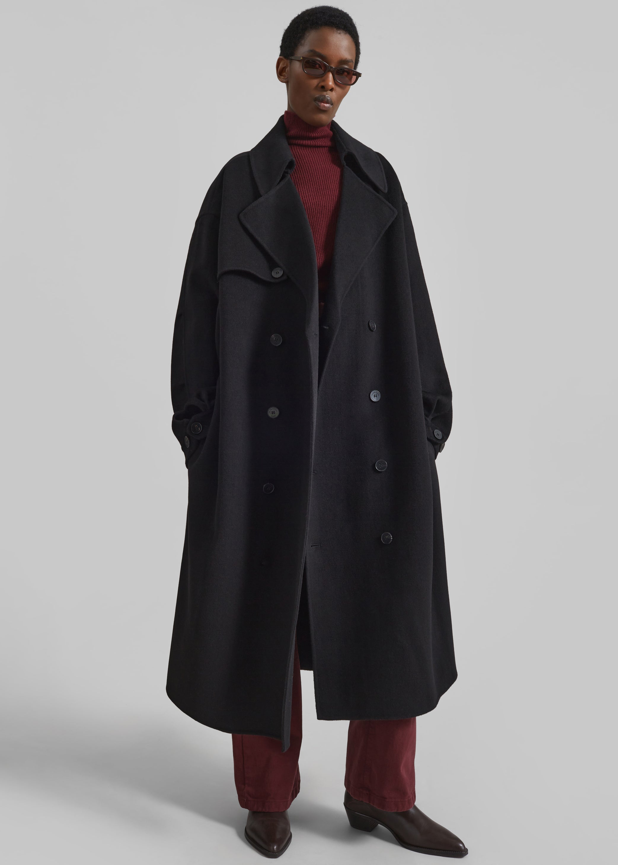 Shop the look image for Mavis Long Coat - Black