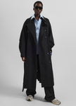 Mavis Oversized Trench - Black