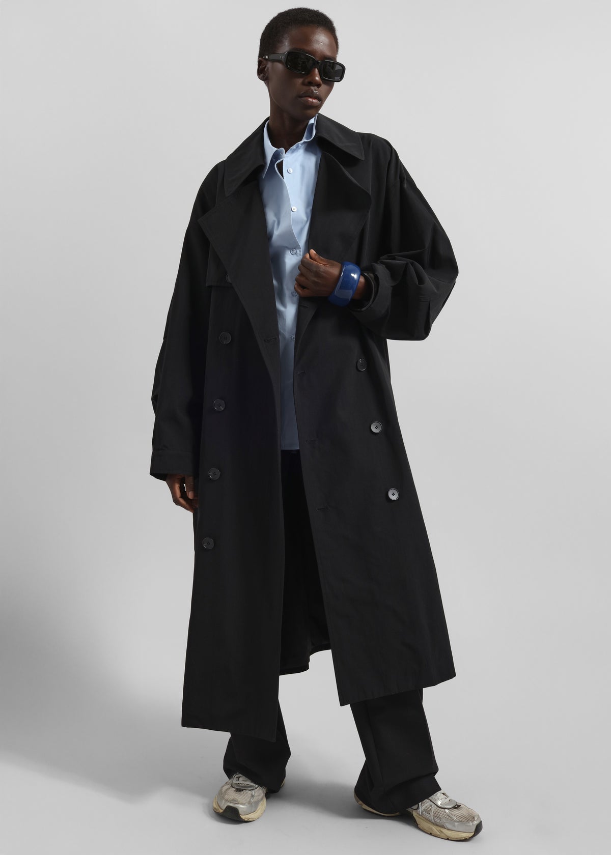 Mavis Oversized Trench - Black - 5