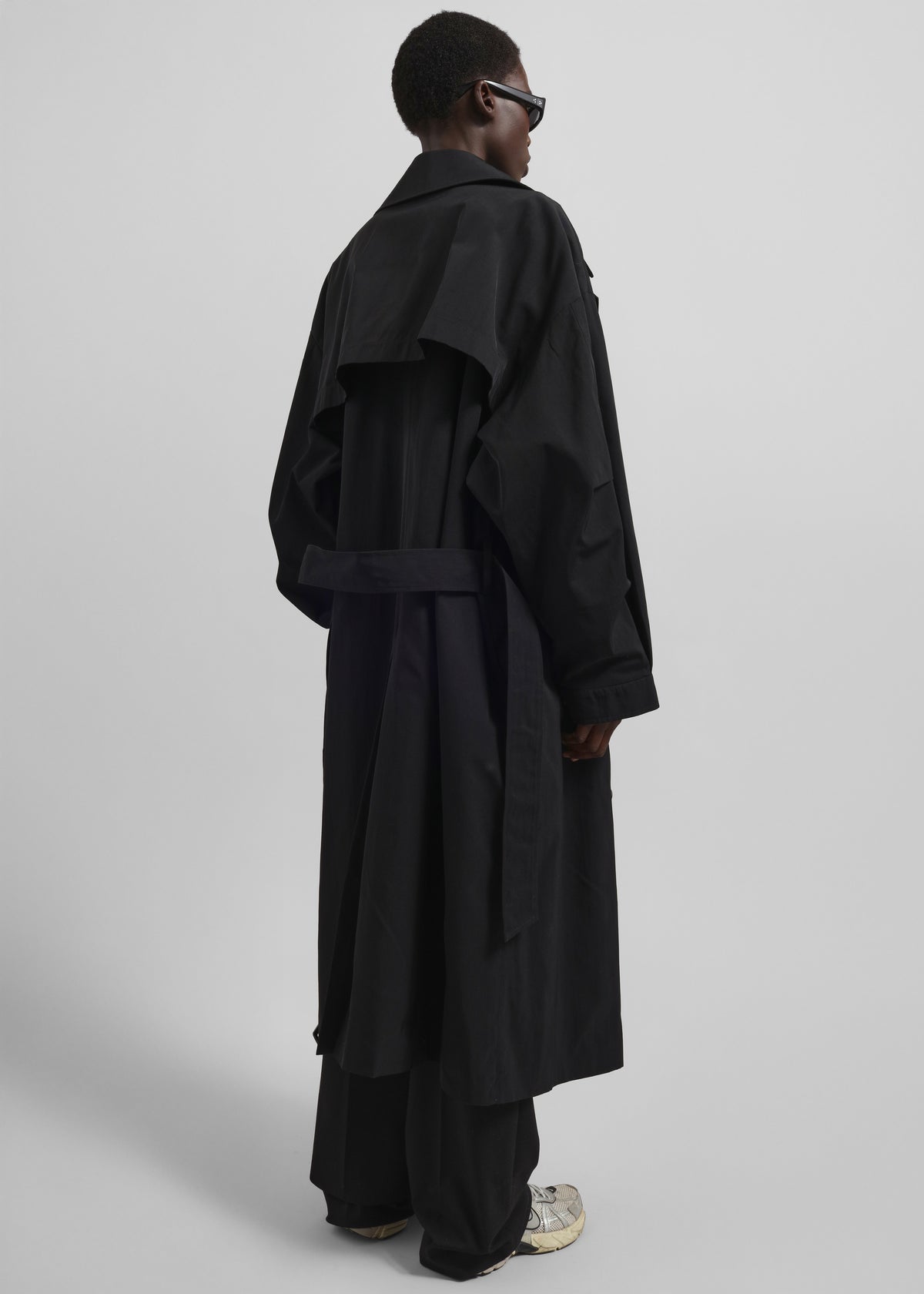 Mavis Oversized Trench - Black - 7