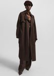 Mavis Oversized Trench - Brown