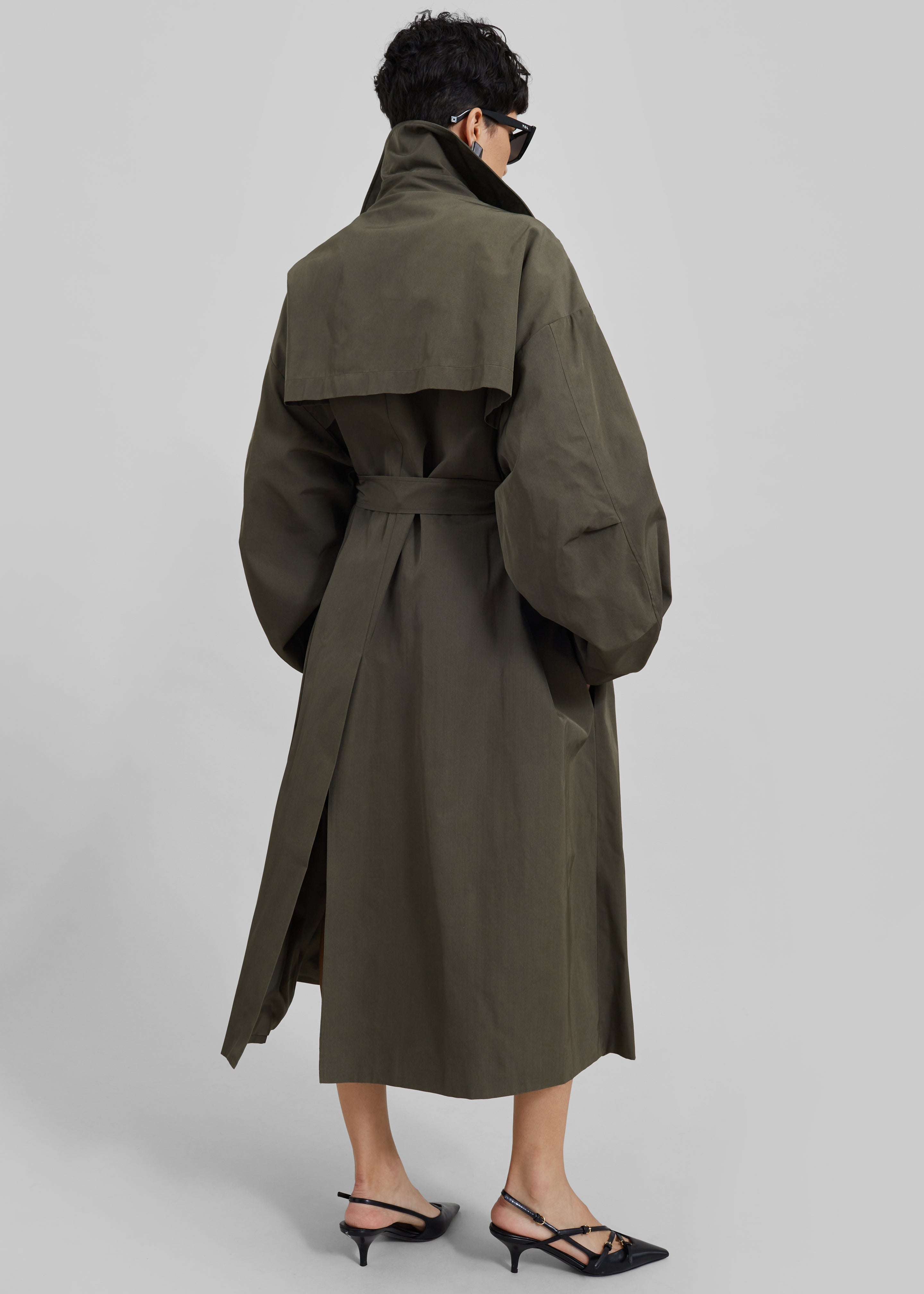 Mavis Oversized Trench - Khaki - 9