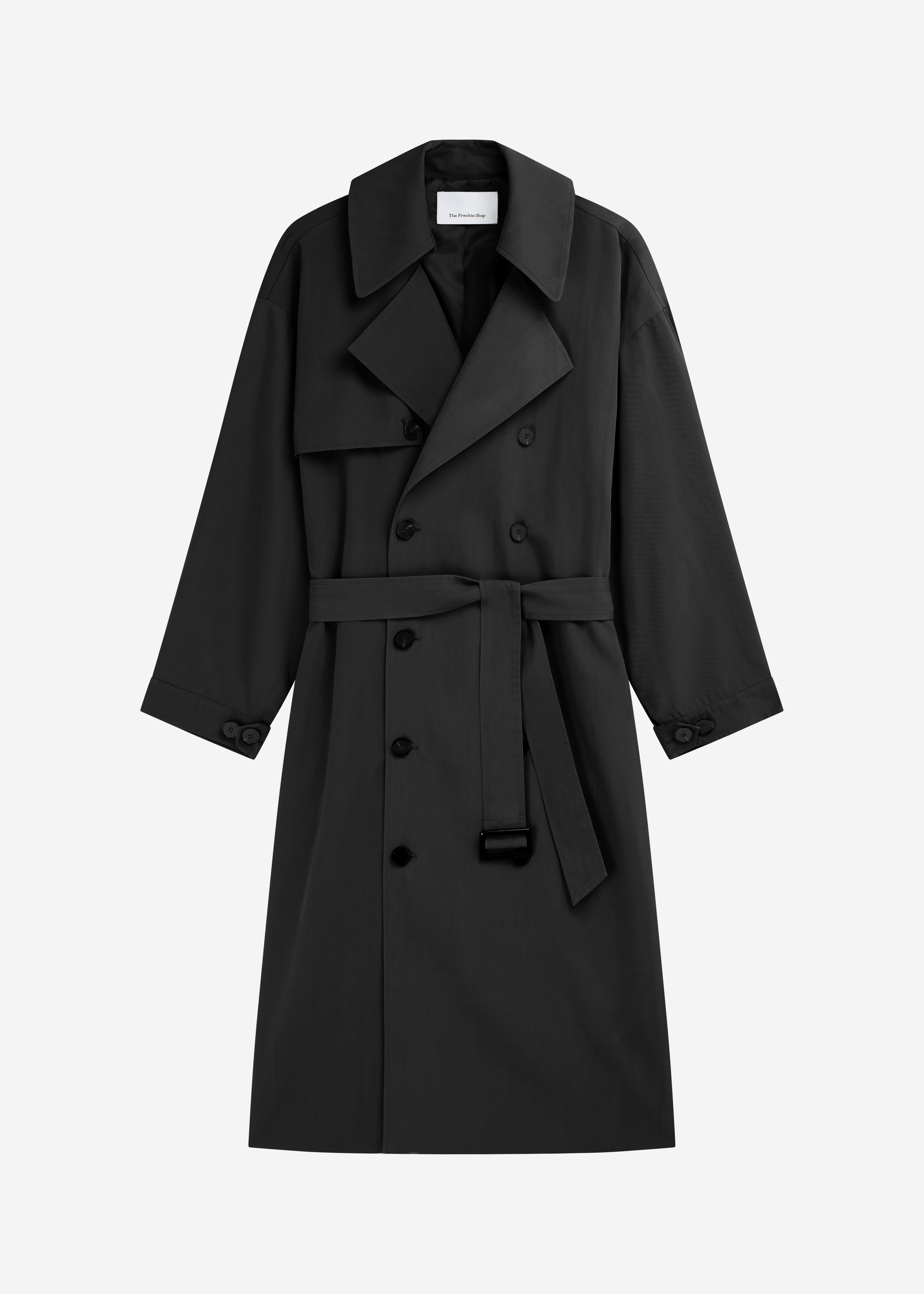 Mavis Oversized Trench - Black - 8