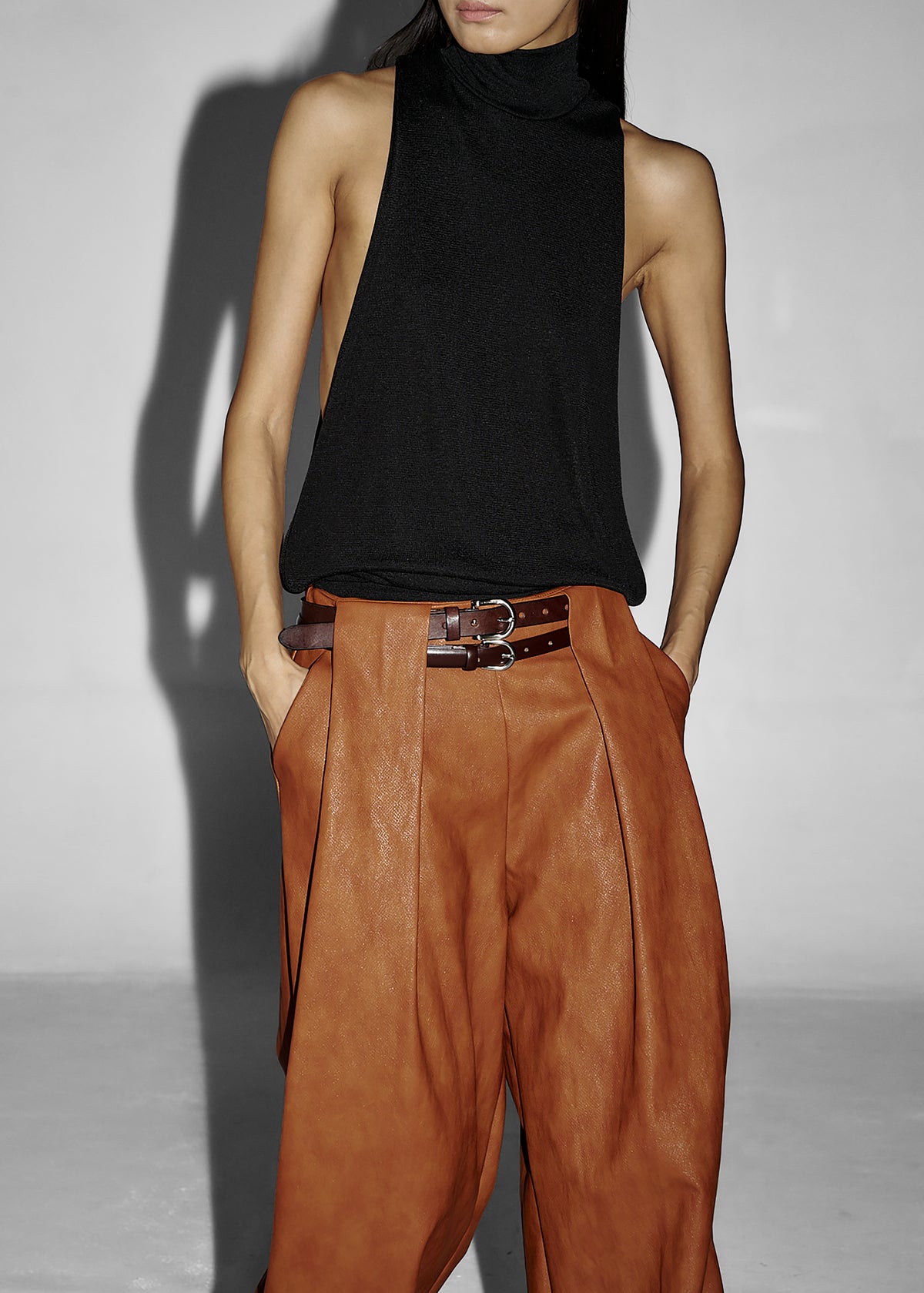 Maxen Mock Neck Bodysuit - Black - 3