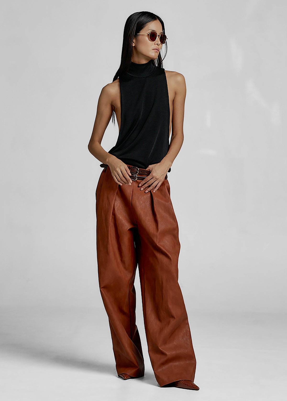 Maxen Mock Neck Bodysuit - Black - 5