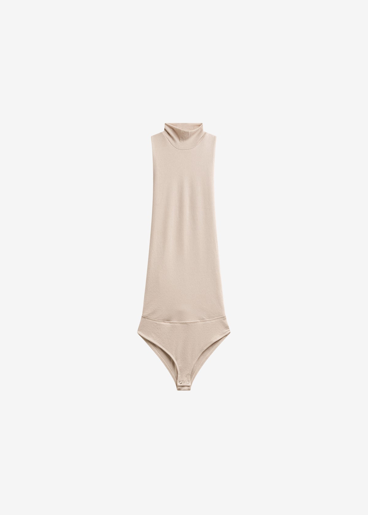 Maxen Mock Neck Bodysuit - Beige - 8