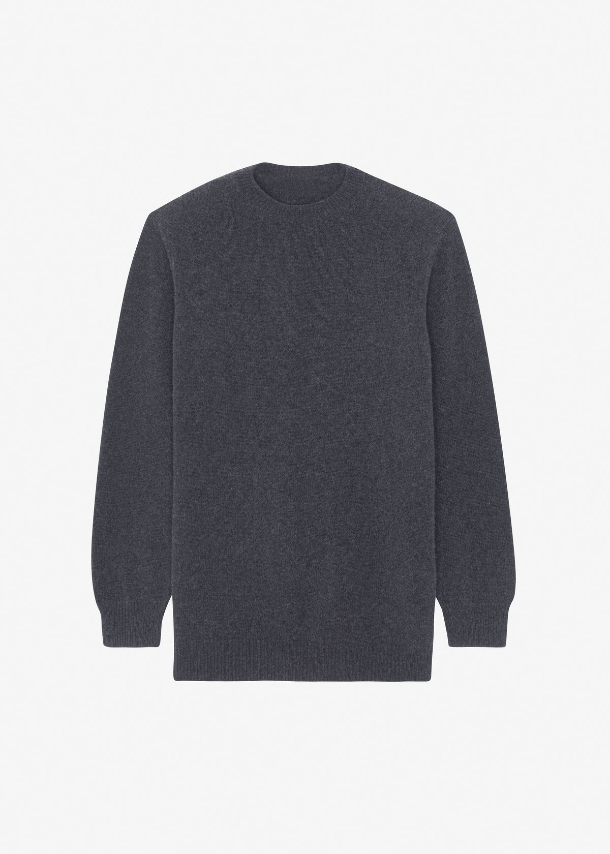 Maxime Knit Sweater Dress - Dark Grey Melange The Frankie Shop Maxime Knit Sweater Dress - Dark Grey Melange The Frankie Shop