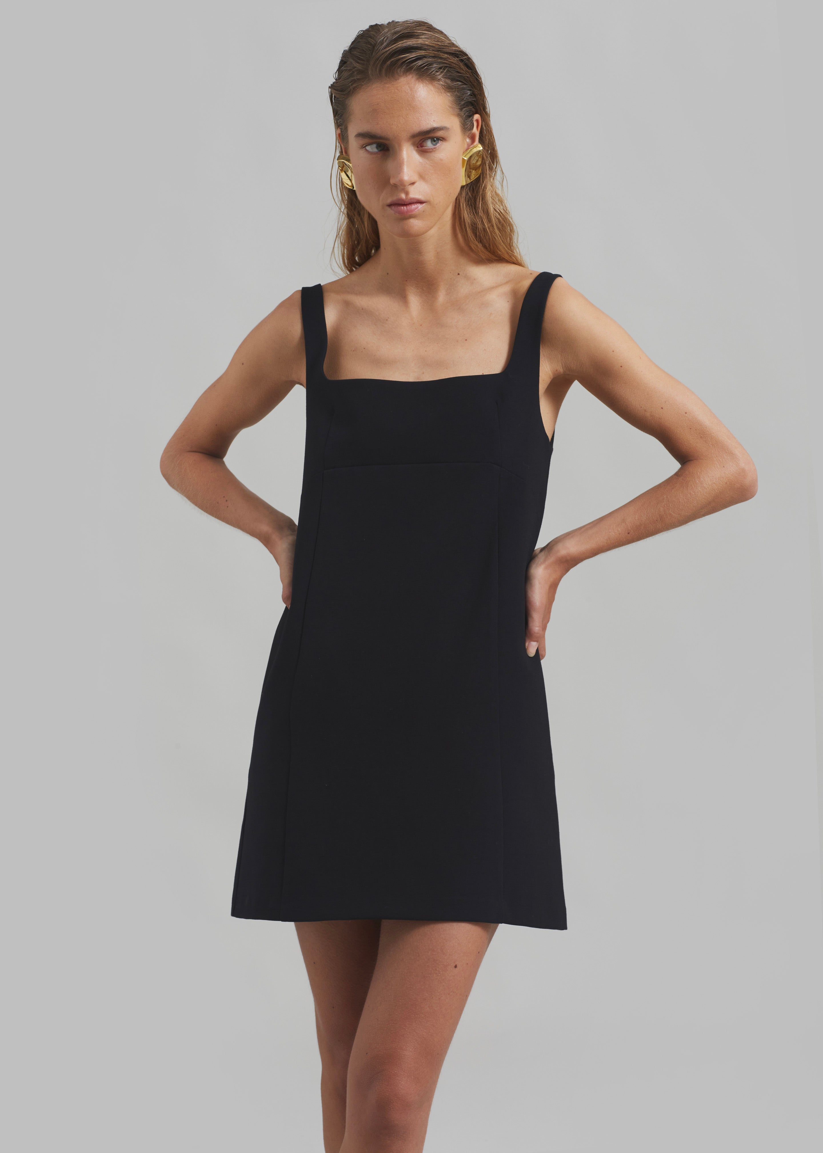 May Mini Dress - Black - 2