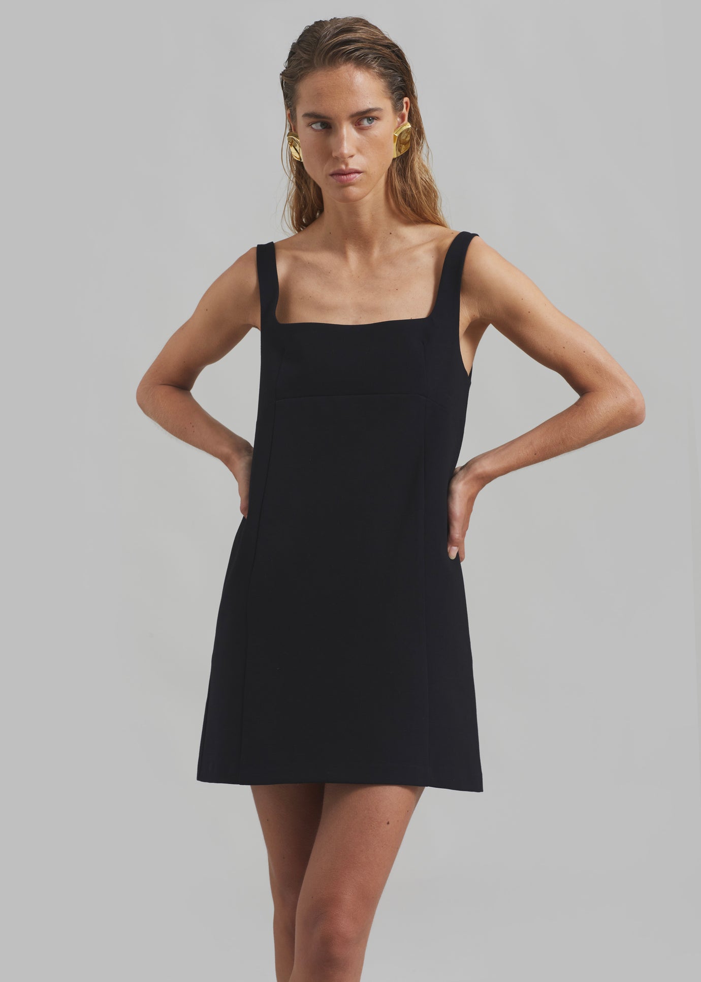 ROTATE Sequins Mini Dress - Black – The Frankie Shop