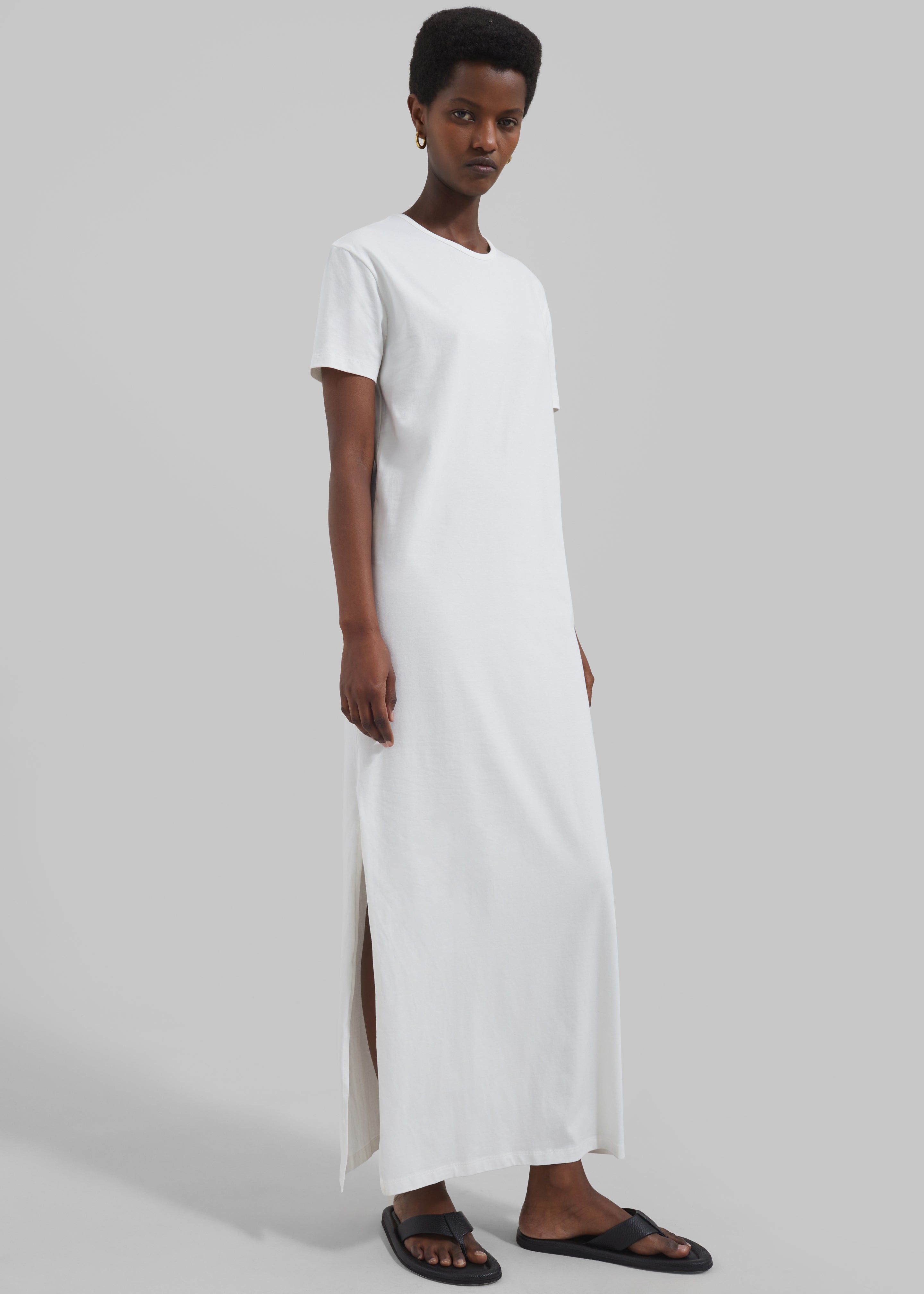 Maya T-Shirt Dress - White - 3