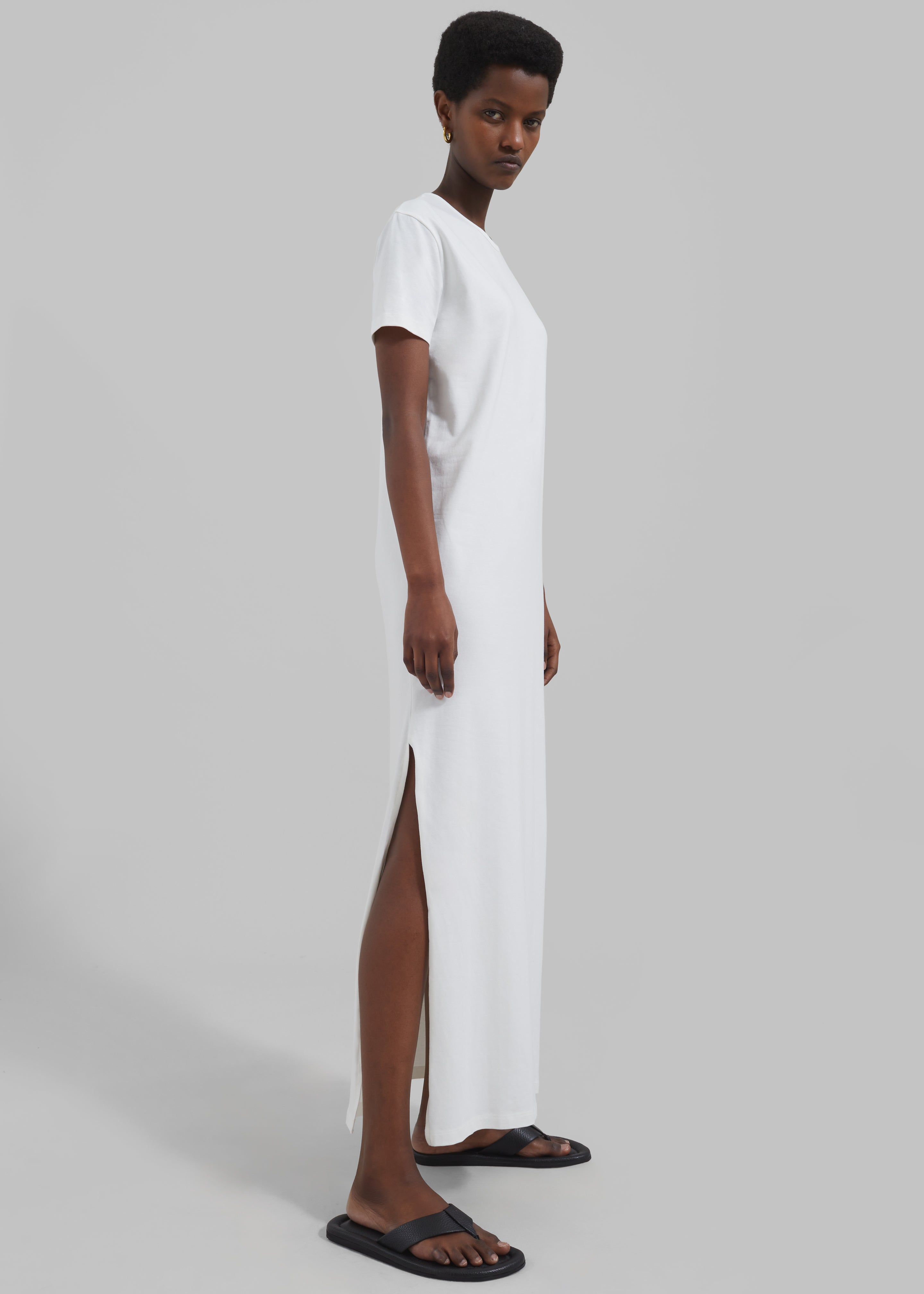 Maya T-Shirt Dress - White - 1