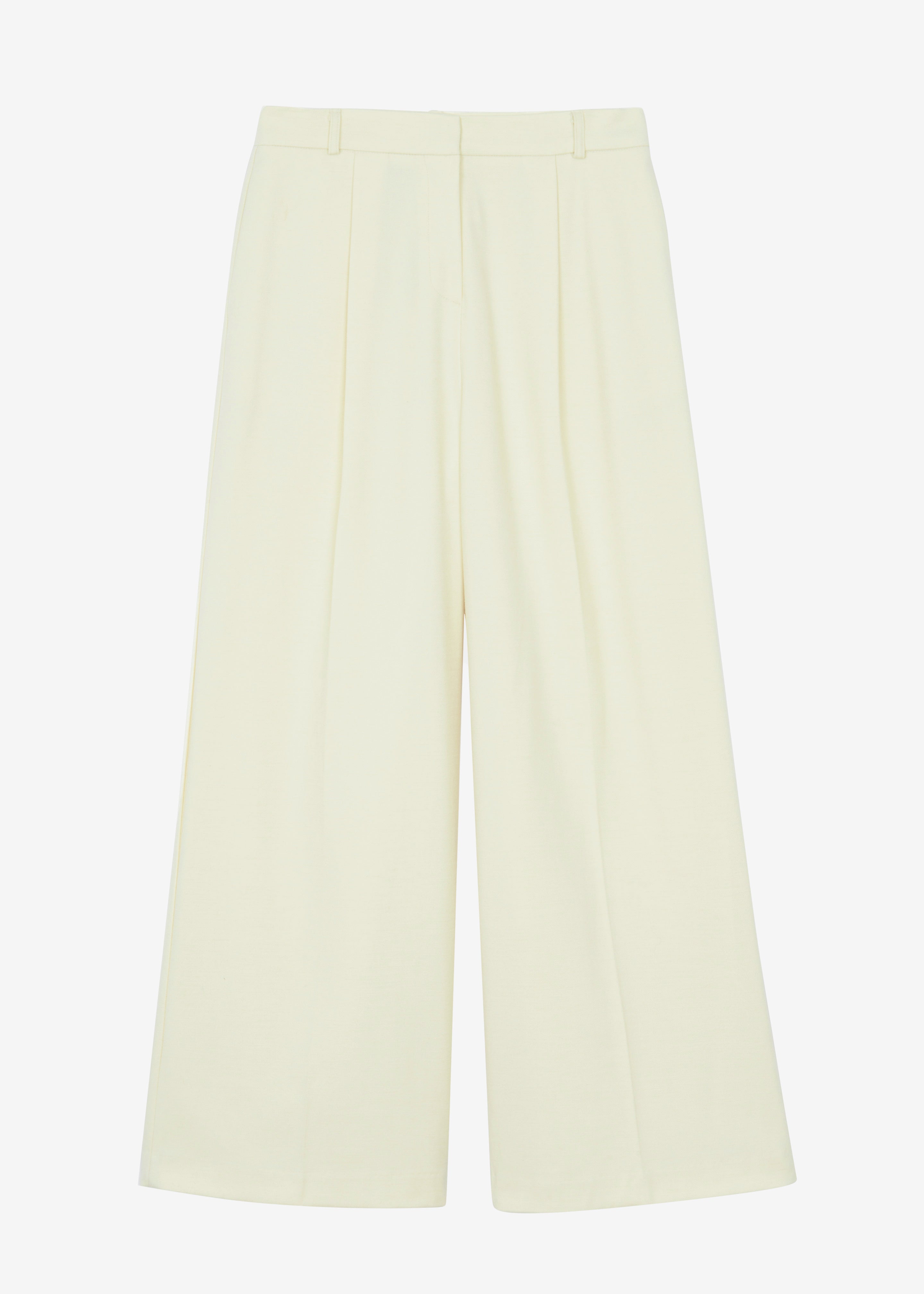 Long Tall Sally Cream Cotton Twill Wide Leg Cropped Trousers Size 12 ****  V97 | eBay