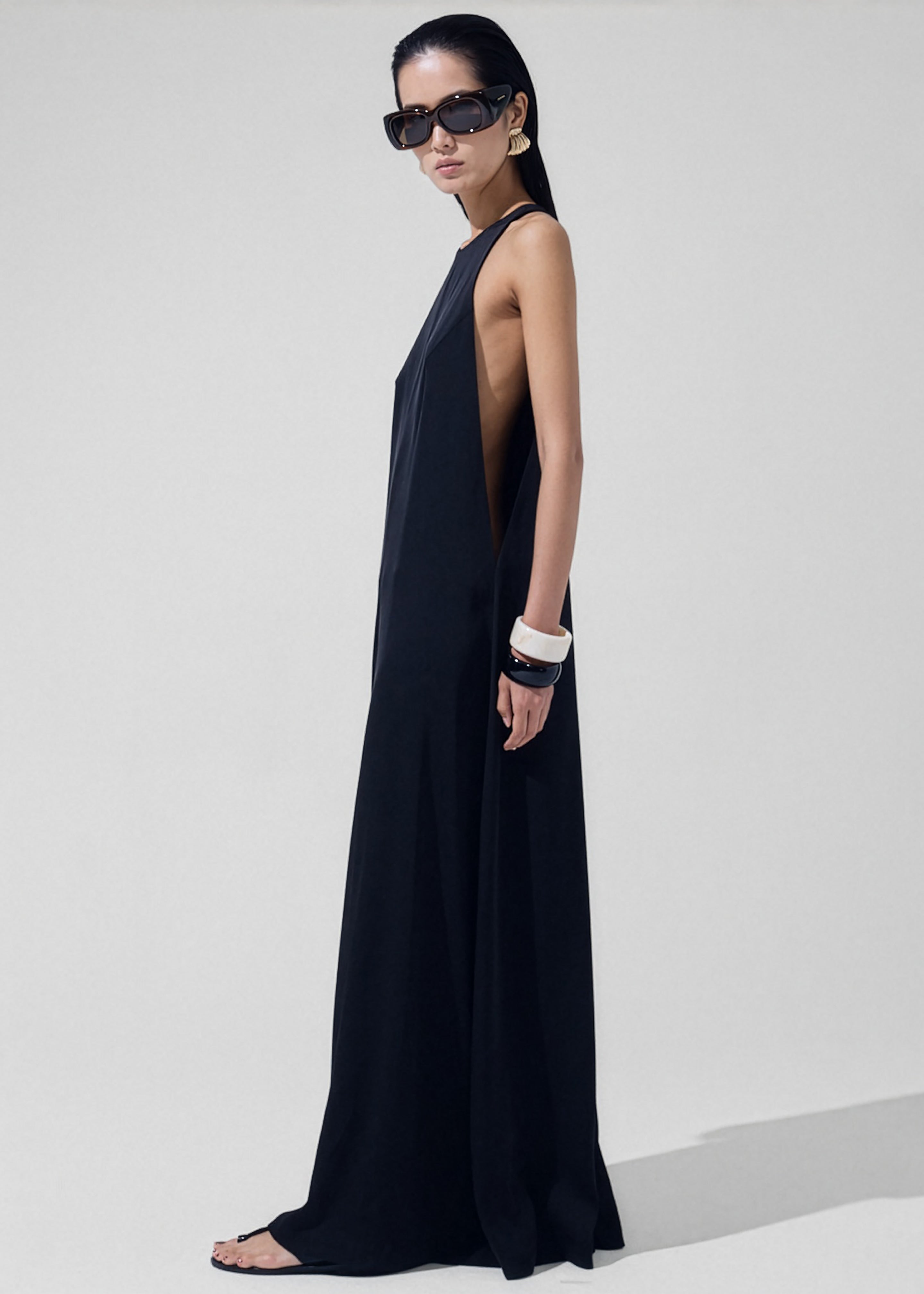 Mayan Wide Leg Jumpsuit - Black - 3